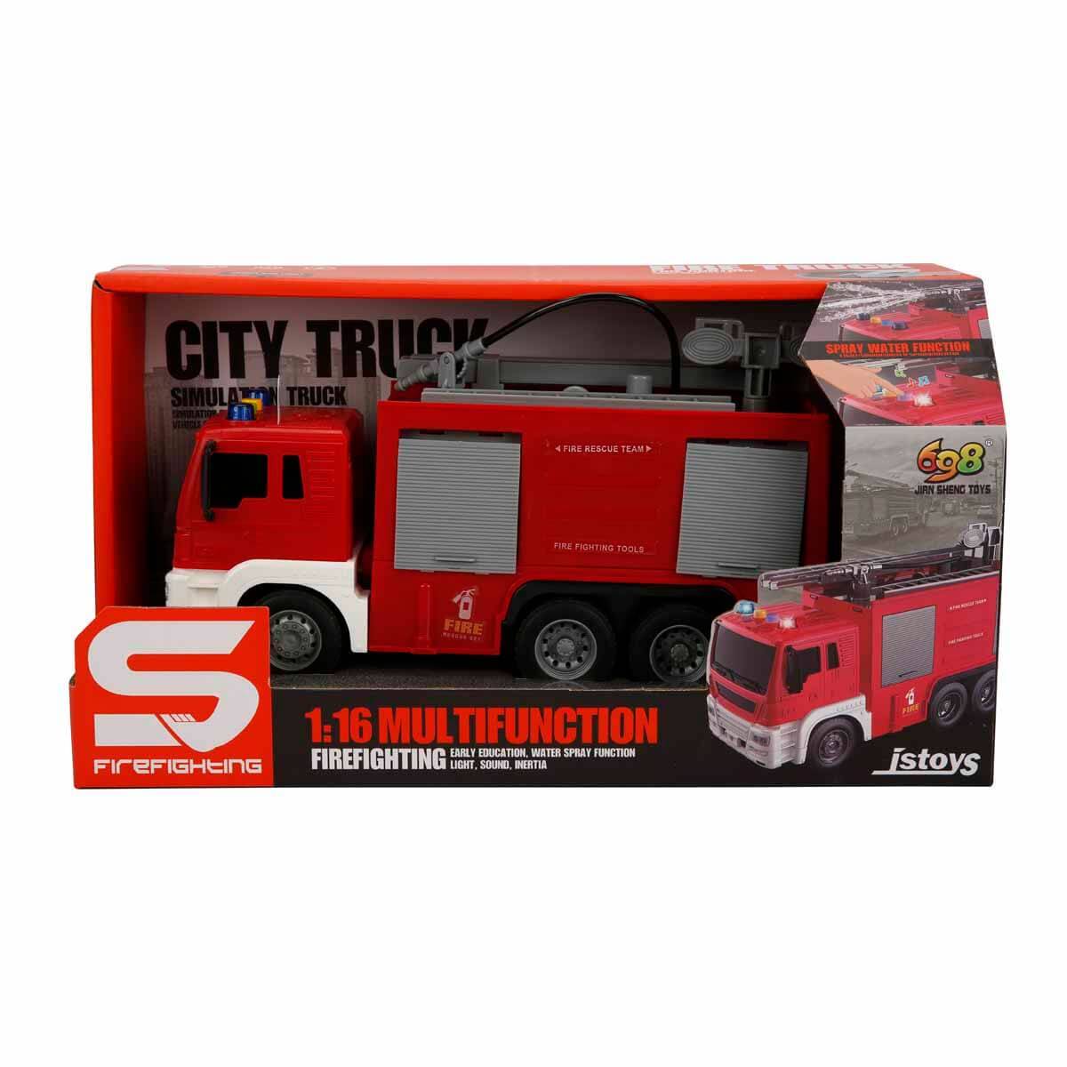 1:16 Su Atan Yangın Söndürme Araçları Sesli ve Işıklı