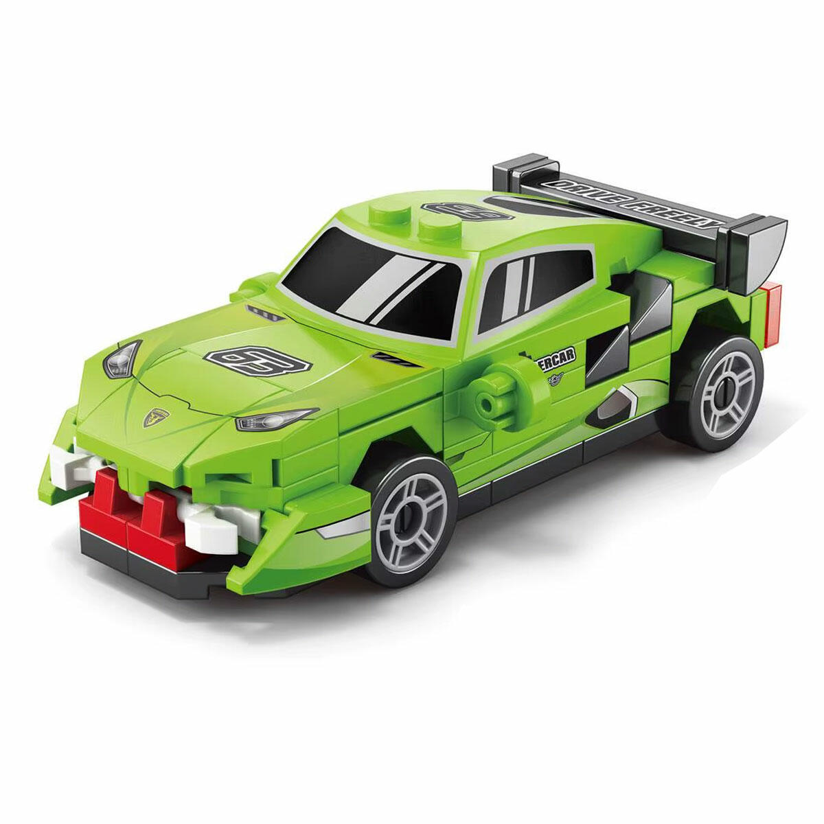 73 Parça Blok Lamborghini Araba Yapım Seti | Çek Bırak Mekanizmalı Spor Araç | Lego Uyumlu Eğitici ve Yaratıcı Blok Oyuncak Seti