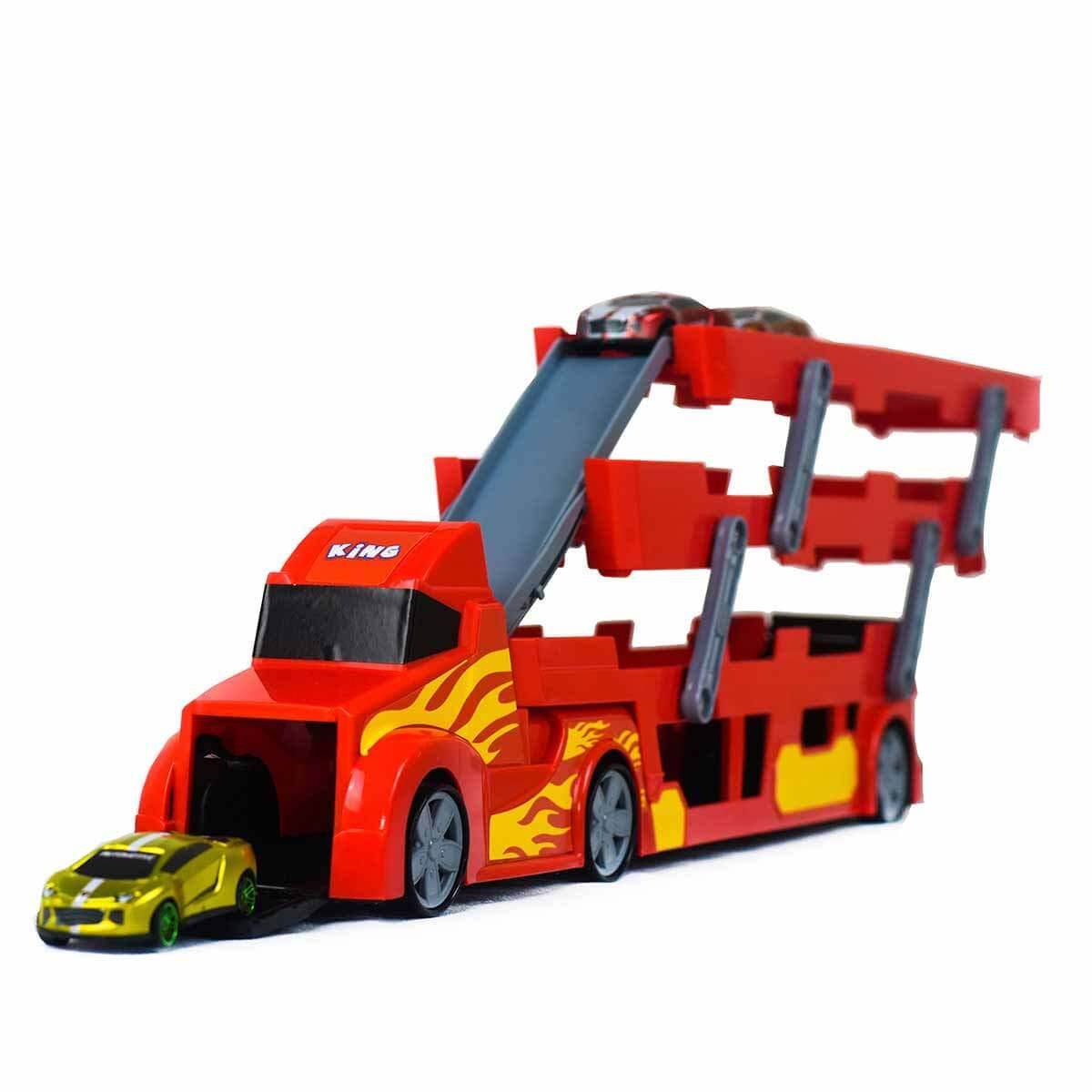 3 Katlı 3 Araçlı Taşıyıcı Tır Oyun Seti