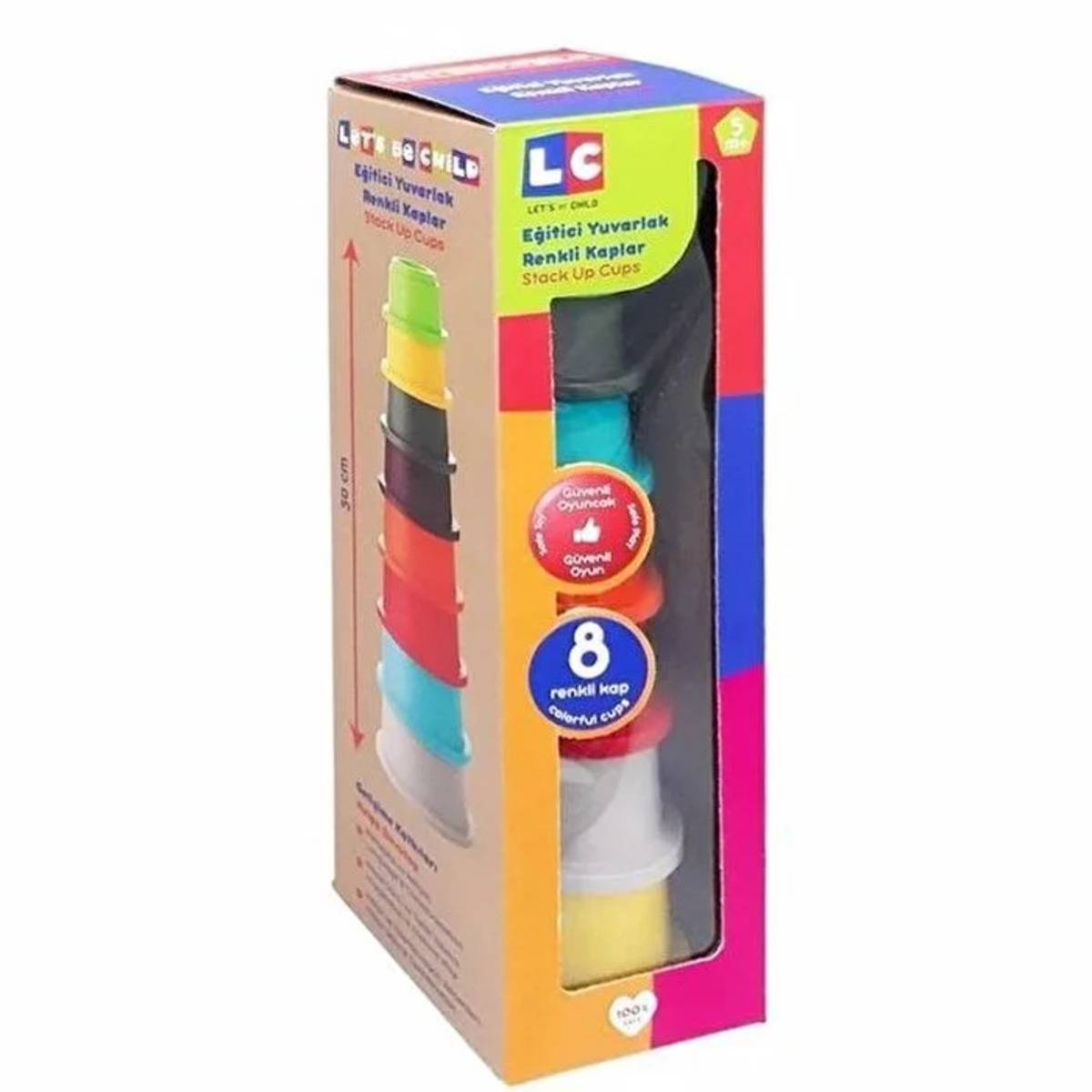 Eğitici Renkli Yuvarlak Kaplar
