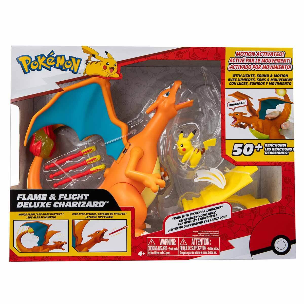 Pokemon Flame and Flight Deluxe Charizard Figürü