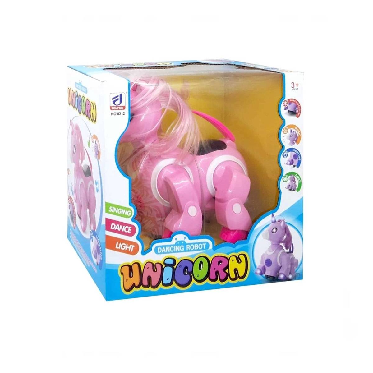 Sesli Işıklı Danseden Pilli Robot Unicorn