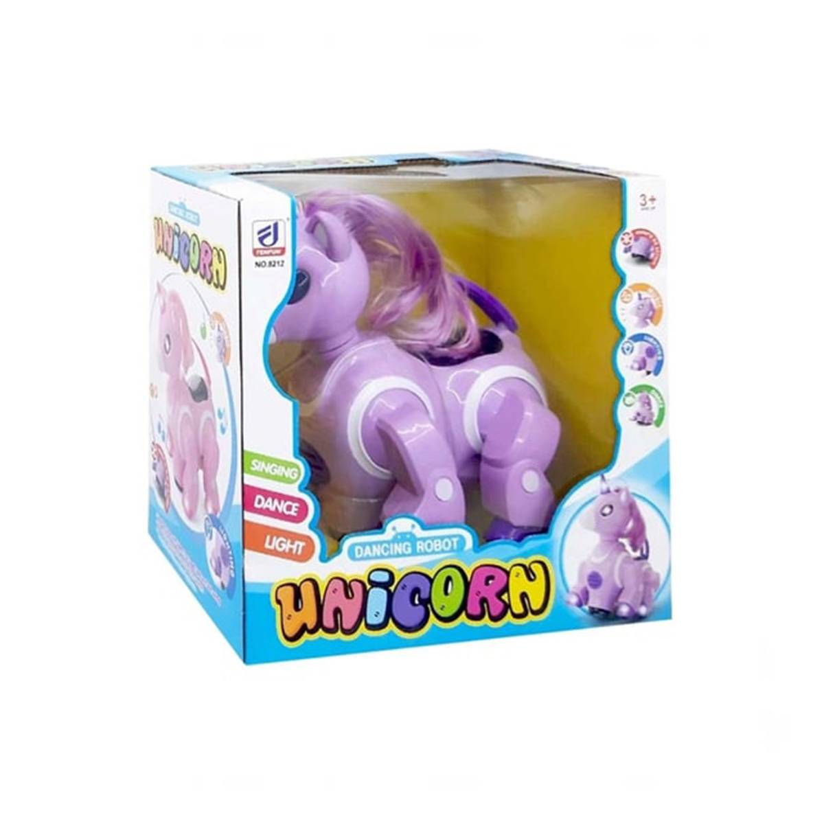 Sesli Işıklı Danseden Pilli Robot Unicorn