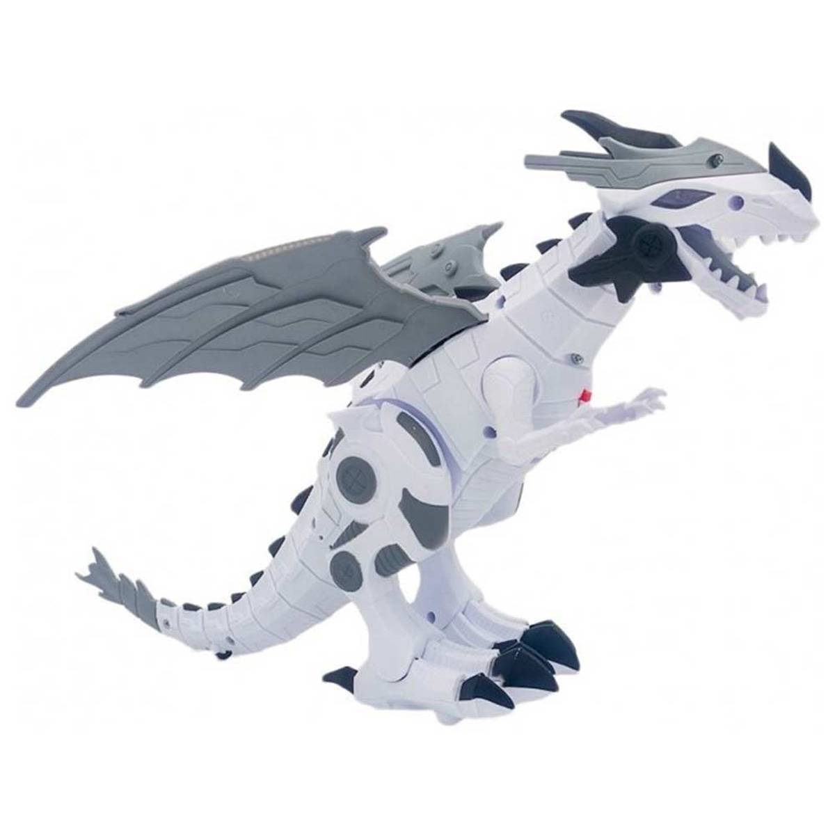 Pilli Işıklı Beyaz Dinozor