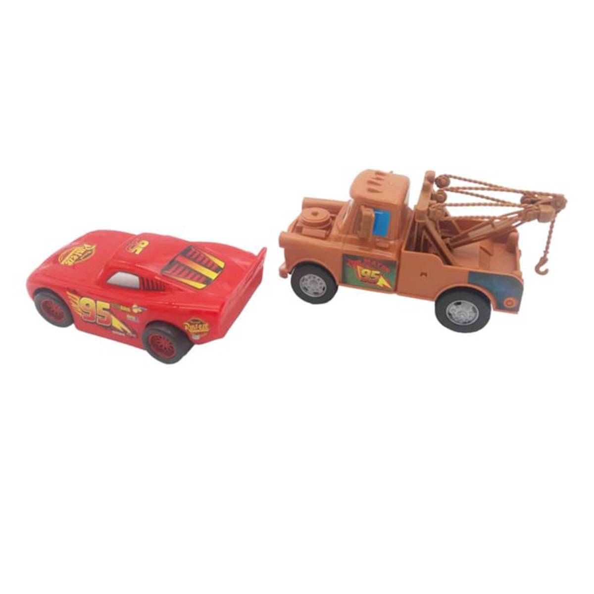 Cars Şimşek McQueen ve Mater Oyuncak Sürtmeli 2'li Araç Seti