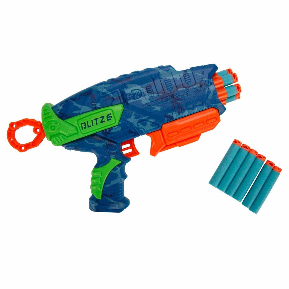 Air Warriors Blitz-6 12 Mermili Sünger Dart Atan Silah - 28 cm