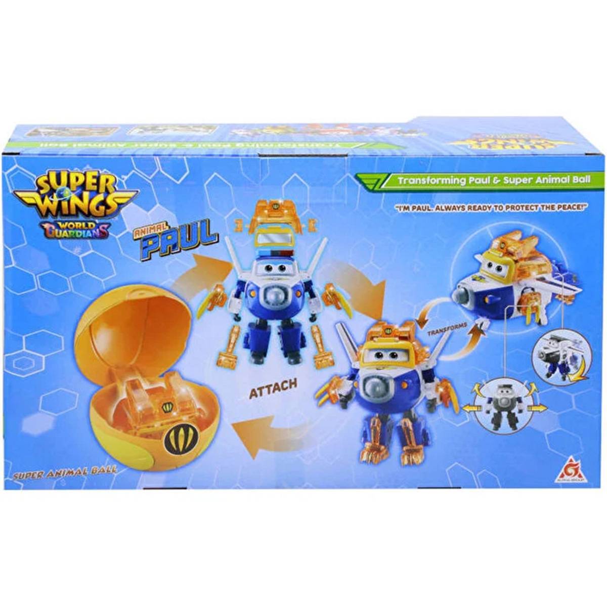 Harika Kanatlar Transforming Paul Super Animal Ball Figür