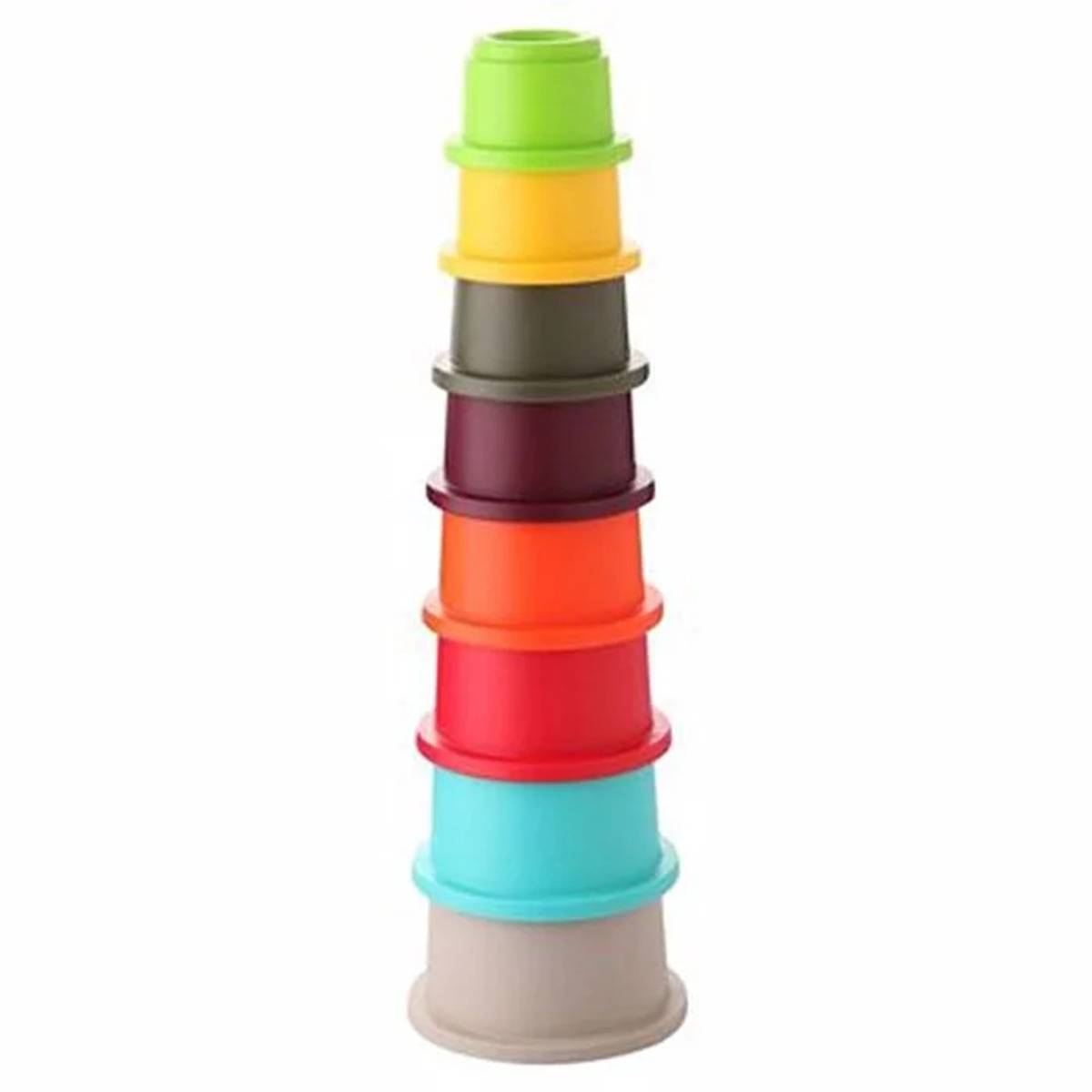 Eğitici Renkli Yuvarlak Kaplar