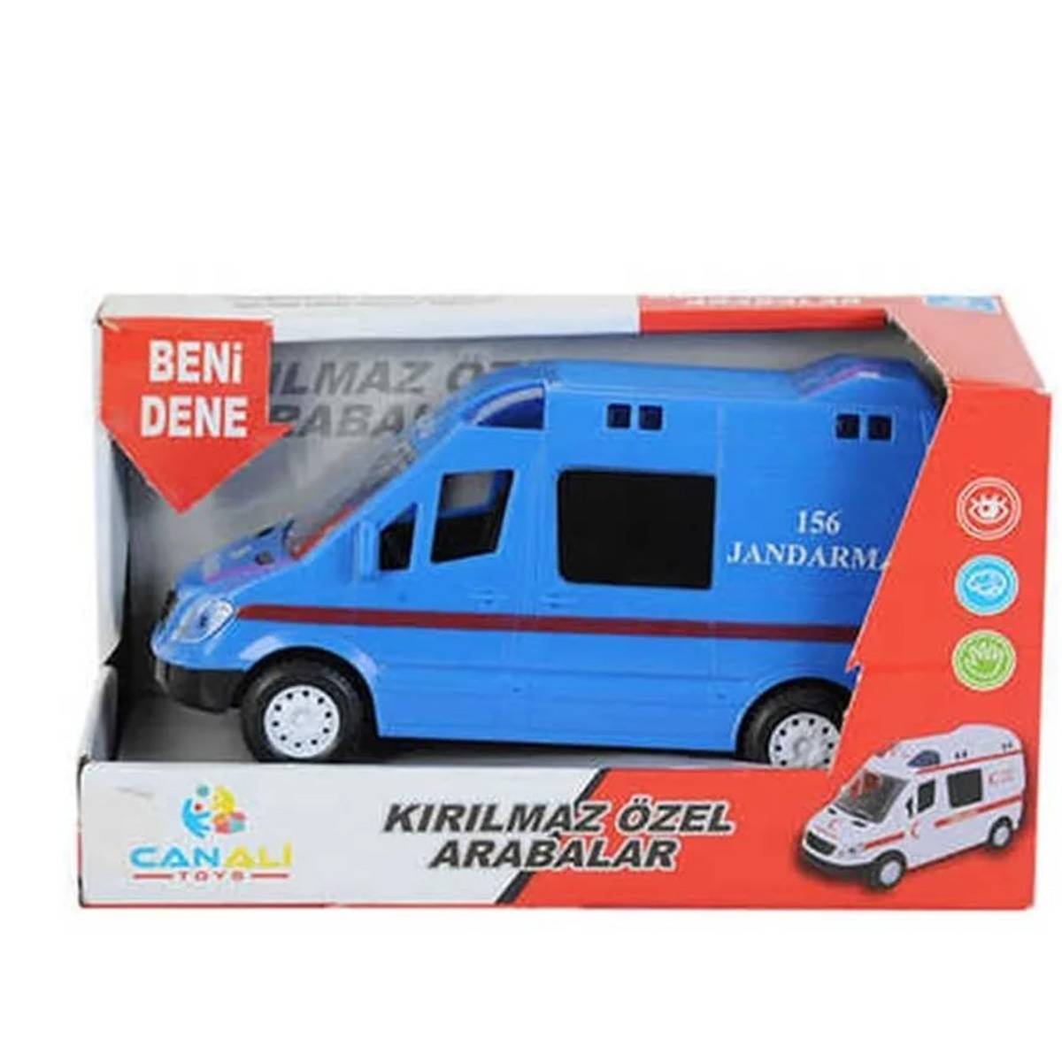 Kutulu Işıklı Sesli Pilli Jandarma Ekip Arabası