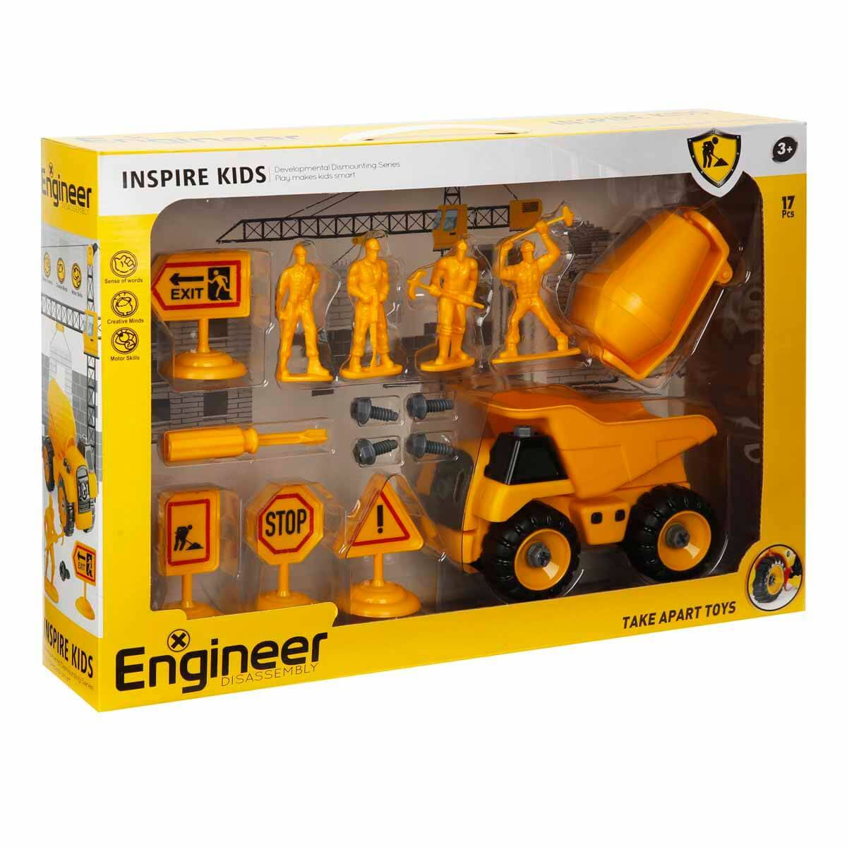 17 Parça Sök-Tak Kamyon Oyun Seti