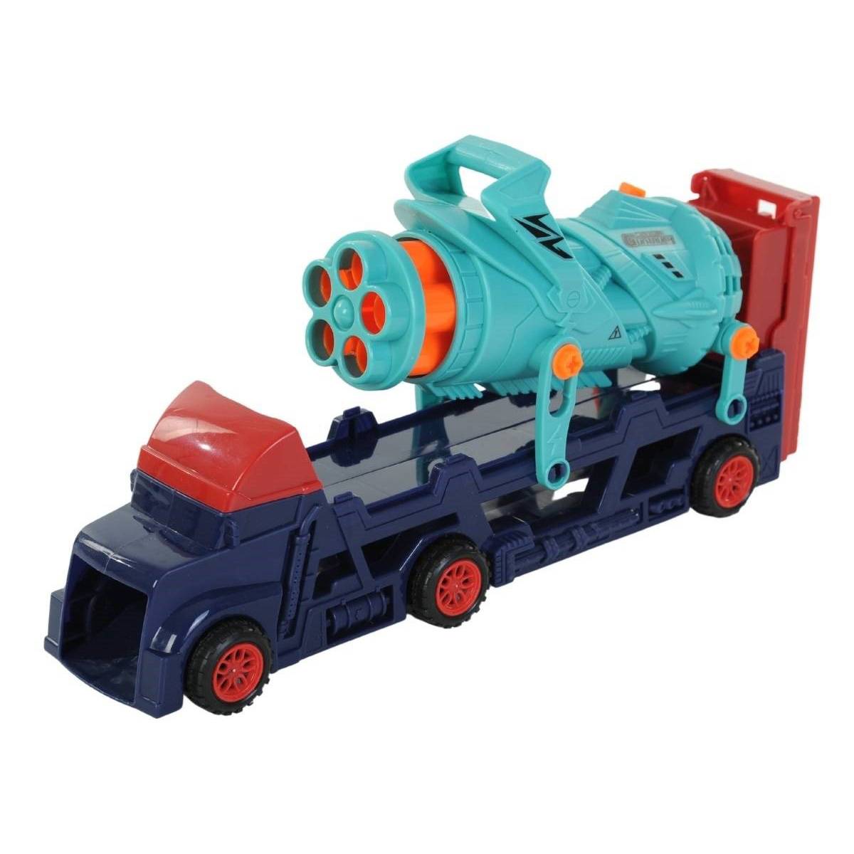 Ayatoys Çok Fonksiyonlu GunTruck Aracı / +8 Adet  Metal Araba