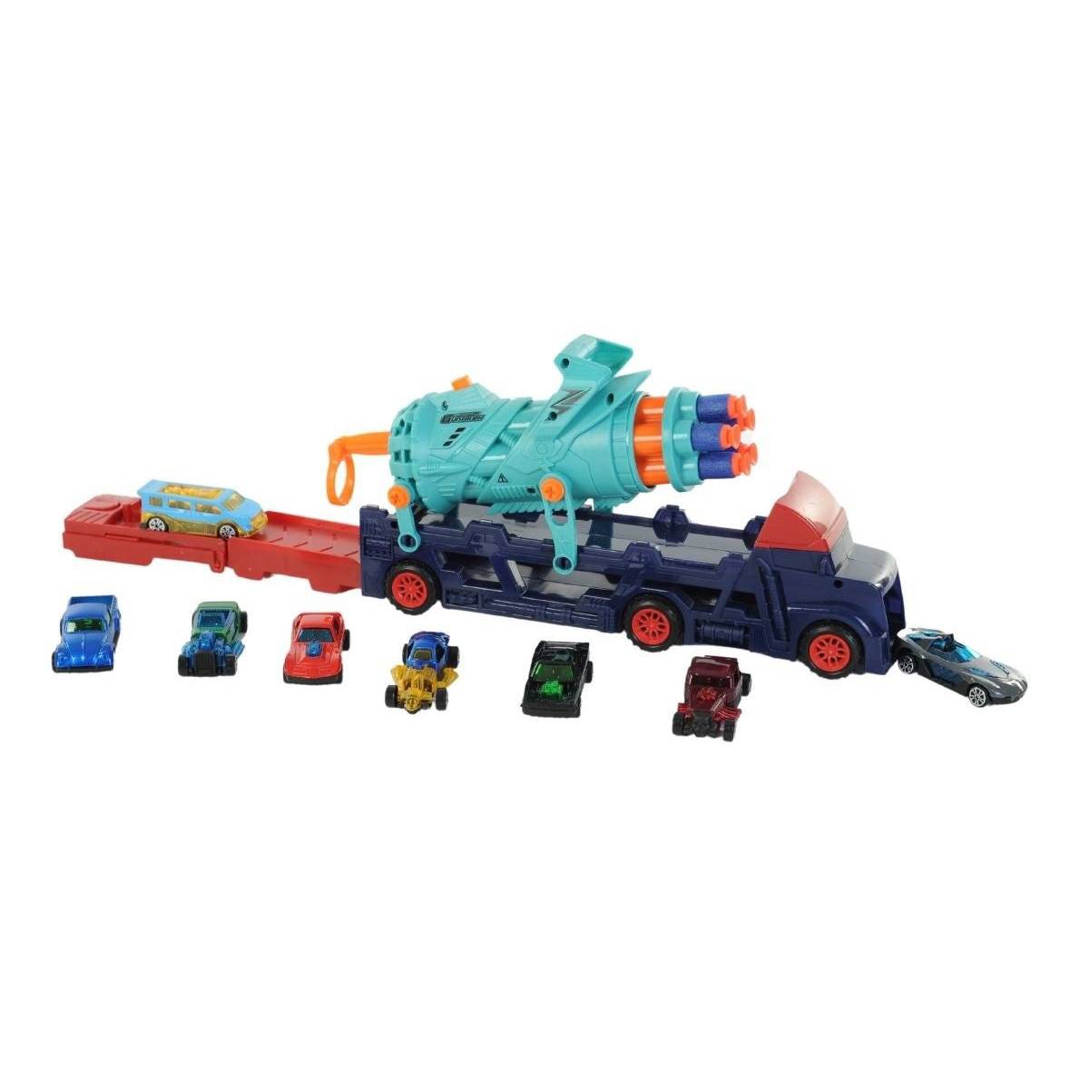 Ayatoys Çok Fonksiyonlu GunTruck Aracı / +8 Adet  Metal Araba