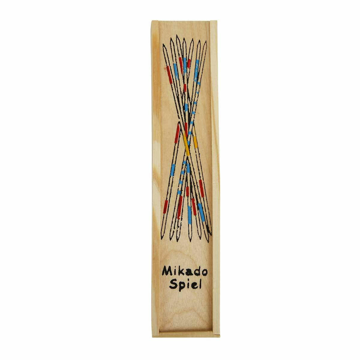 Ahşap Mikado Oyun Çubukları Seti | 41 Parça Zeka ve El Becerisi Oyunu | Klasik Aile ve Strateji Oyunu