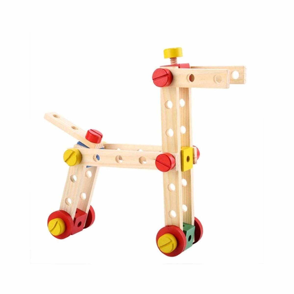 Ahşap Vidalı Yapboz Bloklar