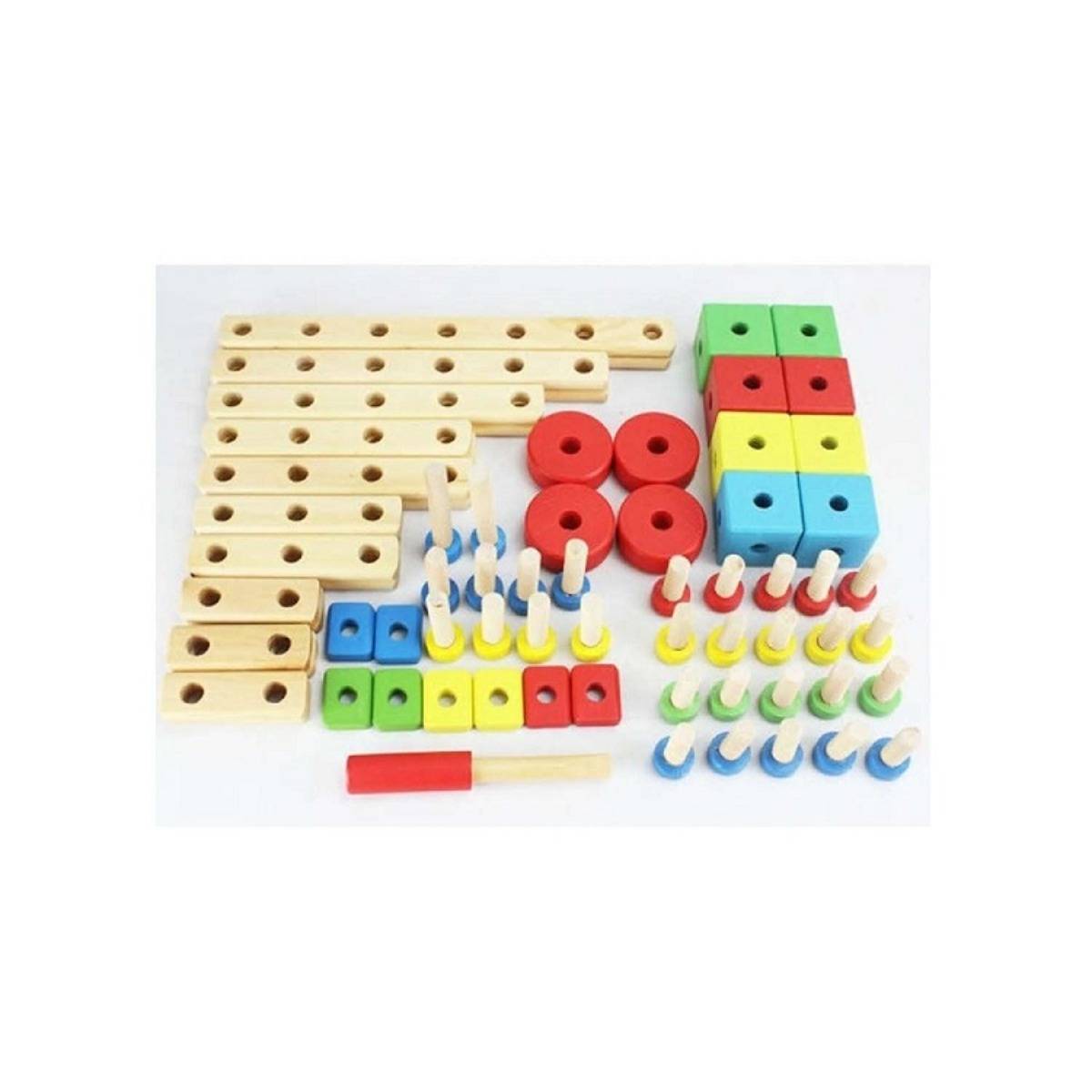 Ahşap Vidalı Yapboz Bloklar