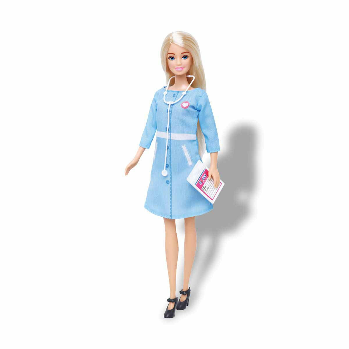 Alisha Bebek Doktoru Seti | 29 cm Doktor Bebek ve Tıbbi Aksesuar Kiti | Eğitici Meslek Tanıtım Oyuncağı