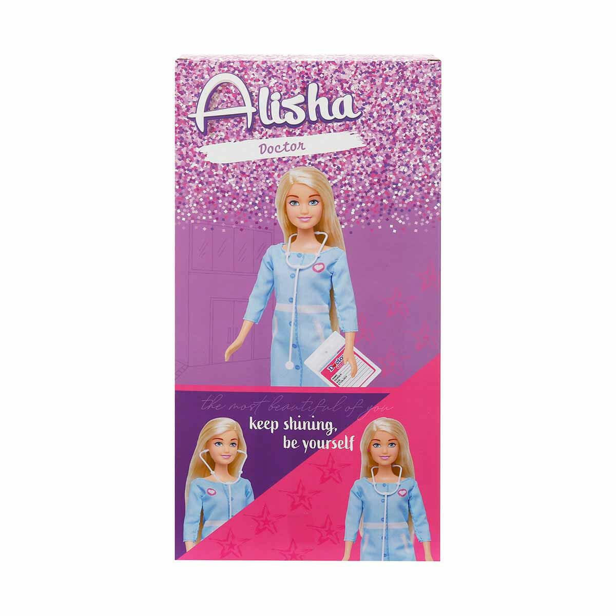 Alisha Bebek Doktoru Seti | 29 cm Doktor Bebek ve Tıbbi Aksesuar Kiti | Eğitici Meslek Tanıtım Oyuncağı