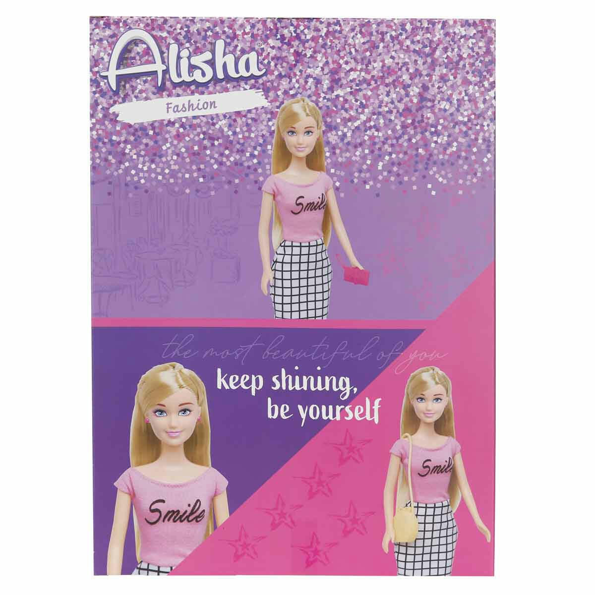 Alisha Fashion Aksesuar Seti | 29 cm Moda Bebeği ve 10 Parça Aksesuar | Eğitici Güzellik ve Stil Oyun Seti