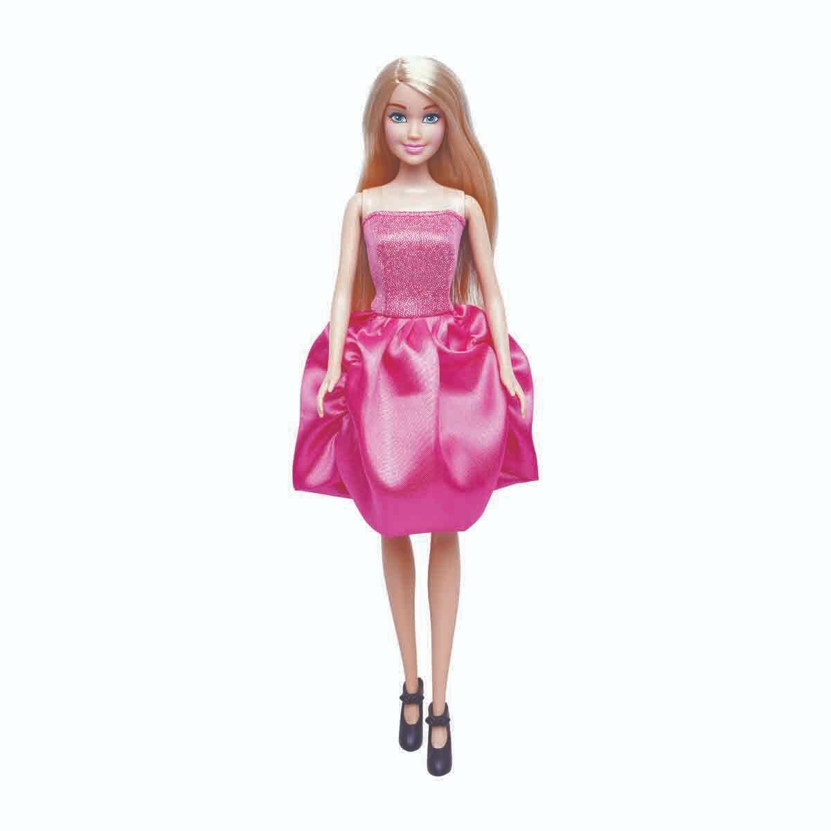 Alisha Gece Elbiseli Bebek Oyun Seti | 29 cm Simli Elbiseli Moda Bebeği | Aksesuarlı Baloya Hazırlık Seti