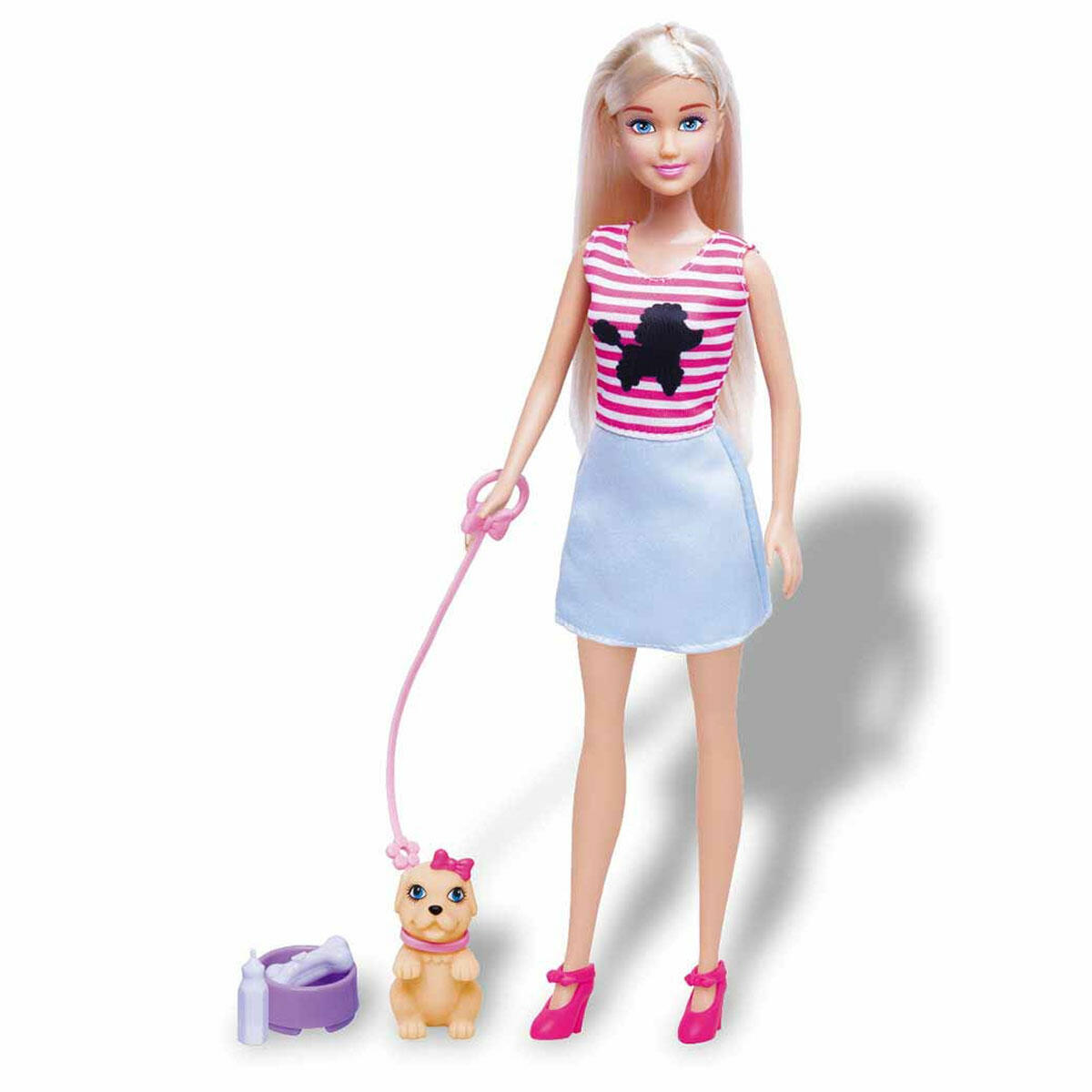 Alisha Veteriner Bebek Seti | 29 cm Bebek ve Sevimli Köpek Figürü | Eğitici Veterinerlik ve Hayvan Bakım Oyun Seti