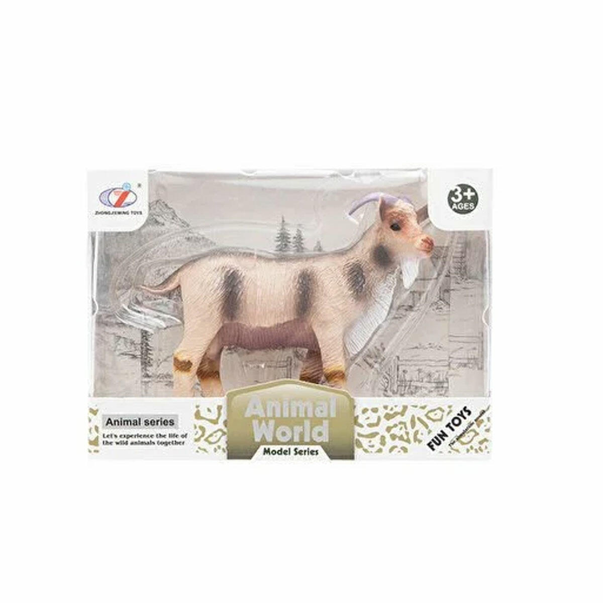 Animal World Çiftlik Hayvanları Figür Seti | At, İnek, Koyun, Boğa, Keçi, Eşek Koleksiyonu