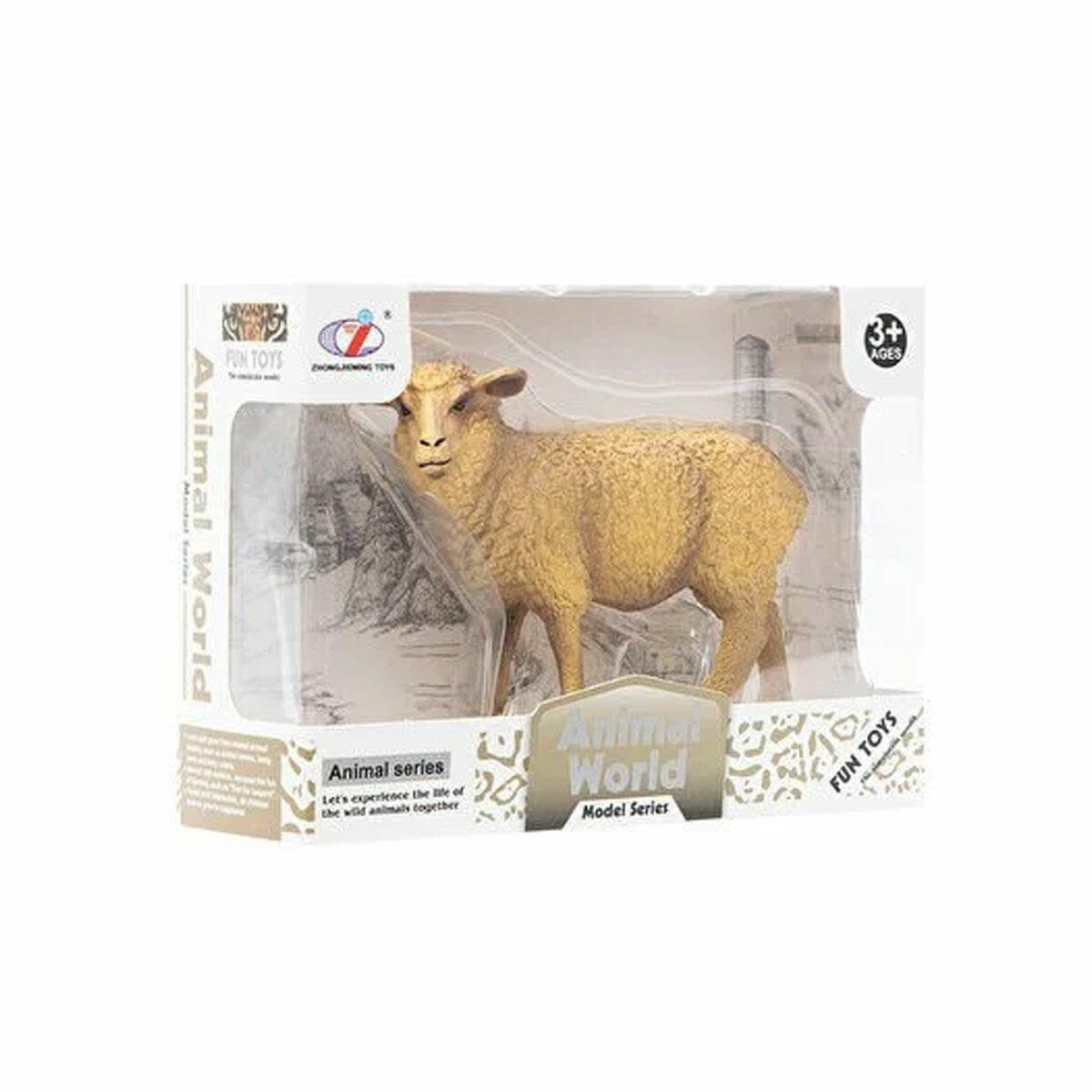 Animal World Çiftlik Hayvanları Figür Seti | At, İnek, Koyun, Boğa, Keçi, Eşek Koleksiyonu