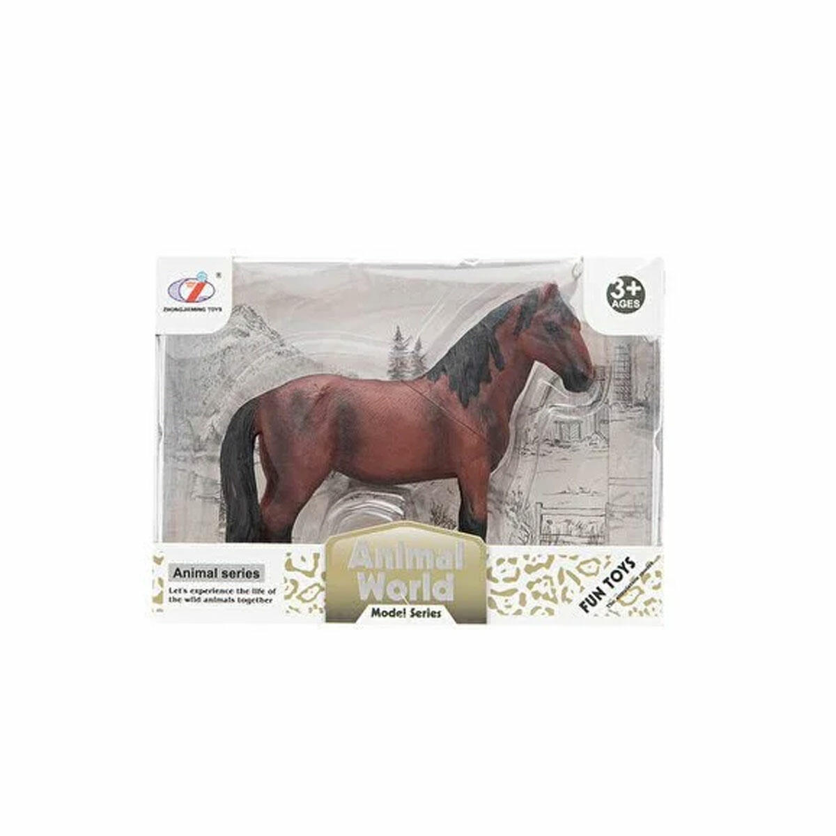 Animal World Çiftlik Hayvanları Figür Seti | At, İnek, Koyun, Boğa, Keçi, Eşek Koleksiyonu