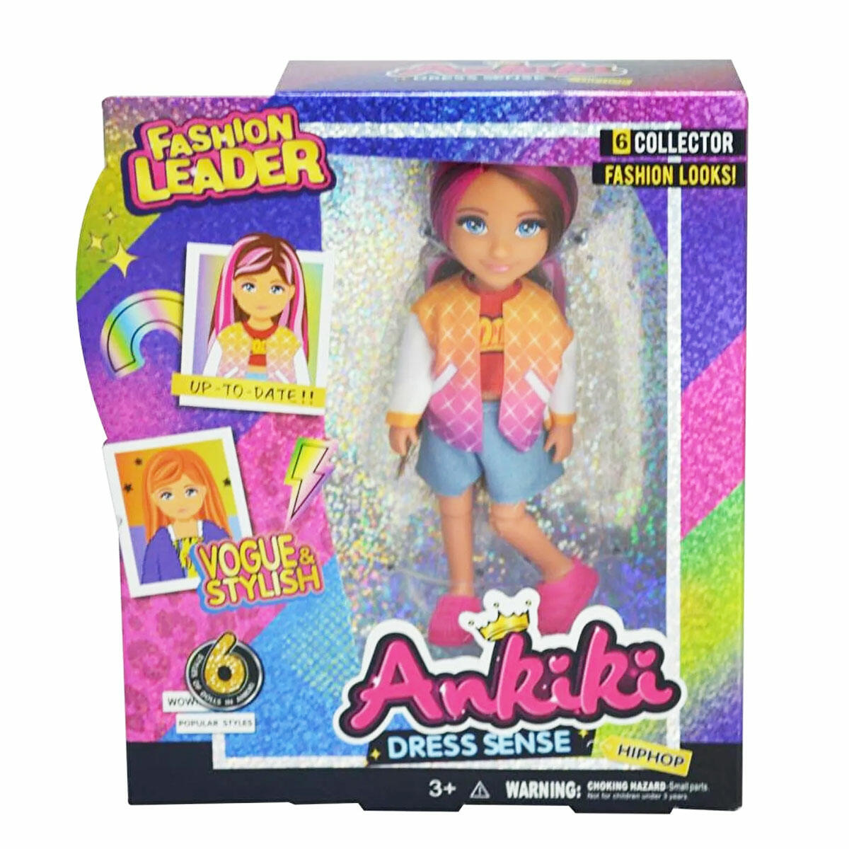 Ankiki Moda İkonu Oyuncak Bebek | 13 cm Havalı Tasarım Mini Bebek | Çocuklar İçin Eğitici ve Stil Sahibi Evcilik Oyuncağı