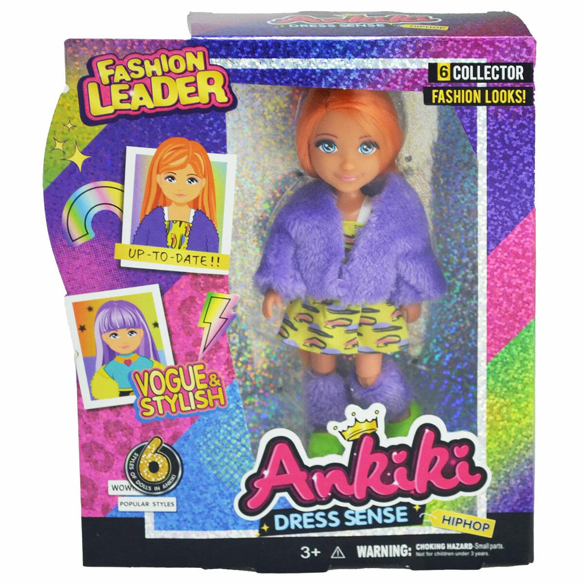 Ankiki Moda İkonu Oyuncak Bebek | 13 cm Havalı Tasarım Mini Bebek | Çocuklar İçin Eğitici ve Stil Sahibi Evcilik Oyuncağı