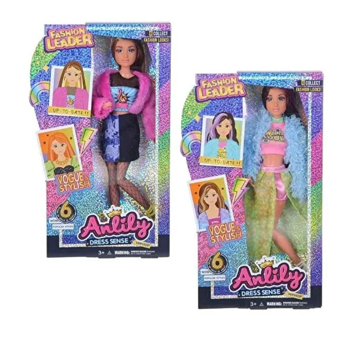 Anlily Moda İkonu Oyuncak Bebek | 30 cm Şık Tasarım Figür | Eğitici Ve Eğlenceli Moda Bebek Seti