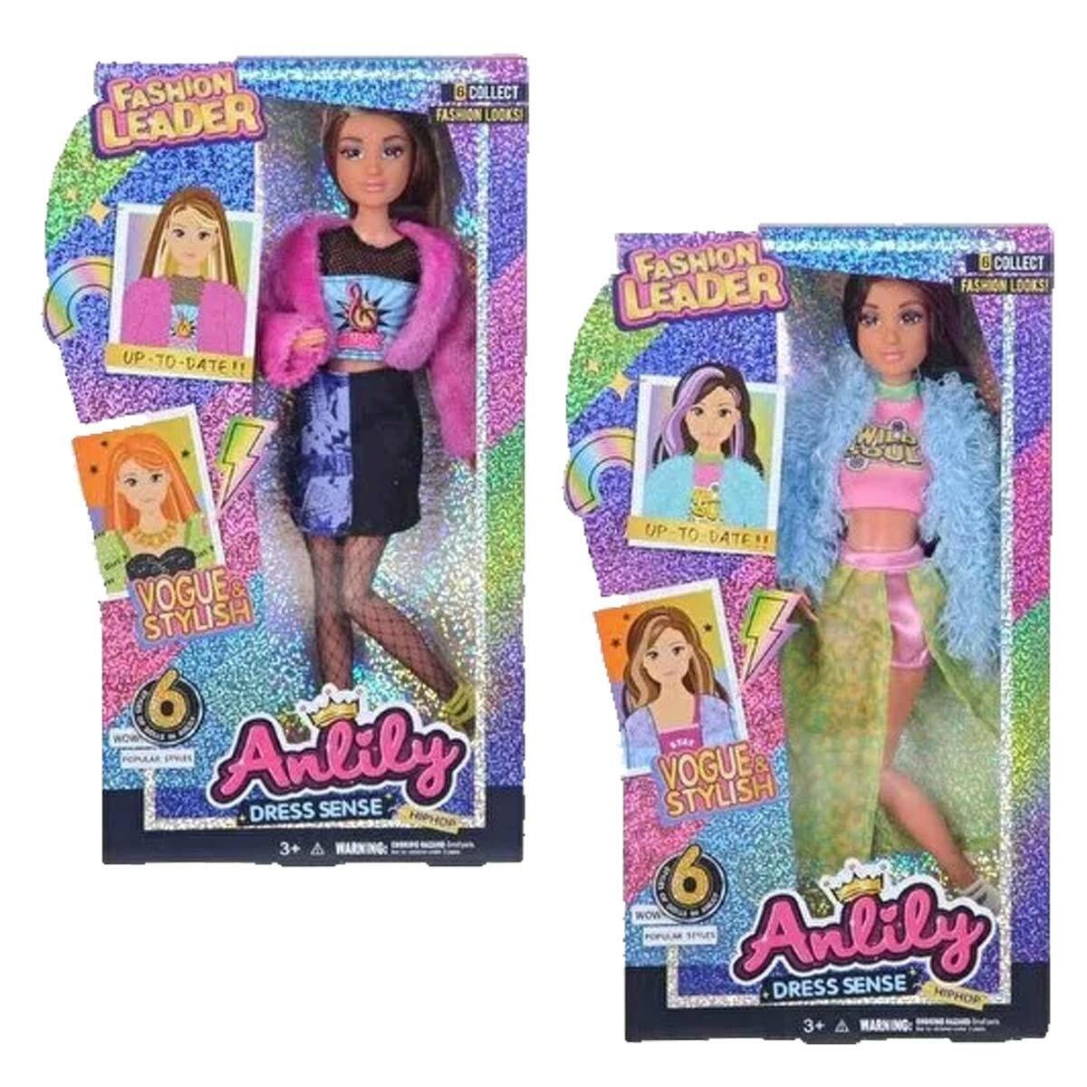 Anlily Moda İkonu Oyuncak Bebek 28 cm | 4 Farklı Model Seçeneği | Şık Ve Tarz Sahibi Figür Bebek