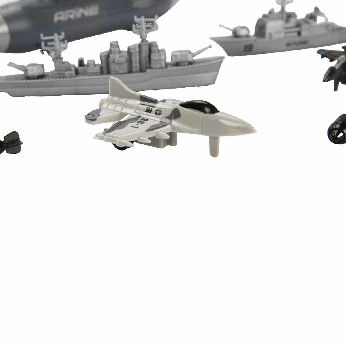 Askeri Donanma Oyun Seti | Savaş Gemisi, Jet ve Füze İçeren Kapsamlı Aksiyon Seti