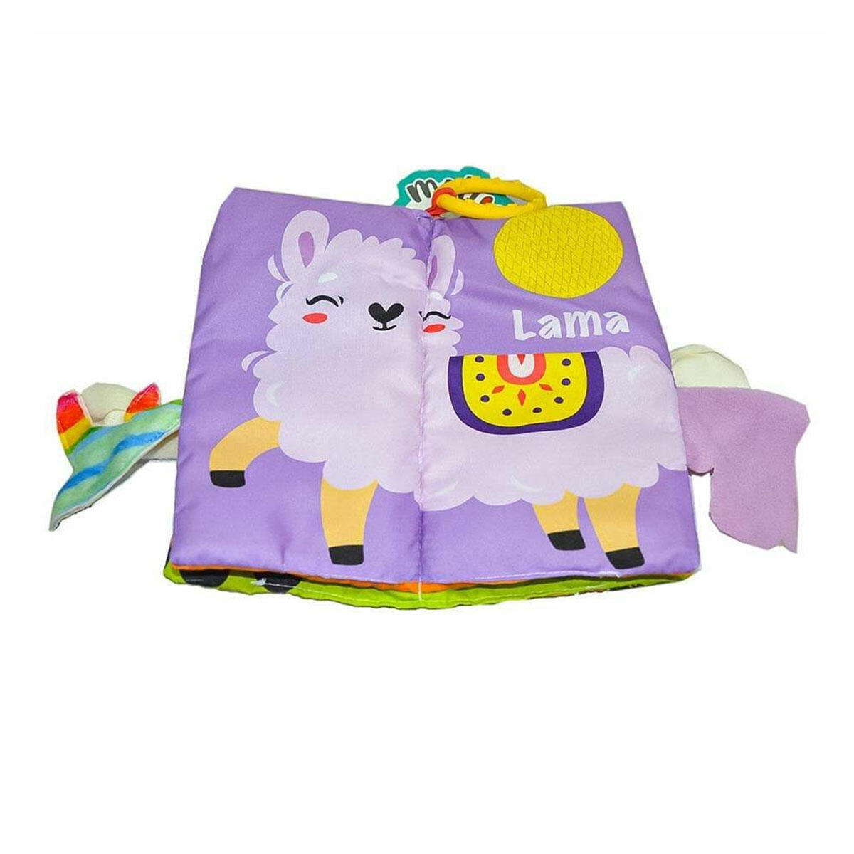 Asya Oyuncak Askılı Eğitici Bebek Kitabı | Hışırtılı Sayfalar ve Yumuşak Doku | Bebekler İçin İlk Aktivite ve Duyusal Gelişim Kitabı