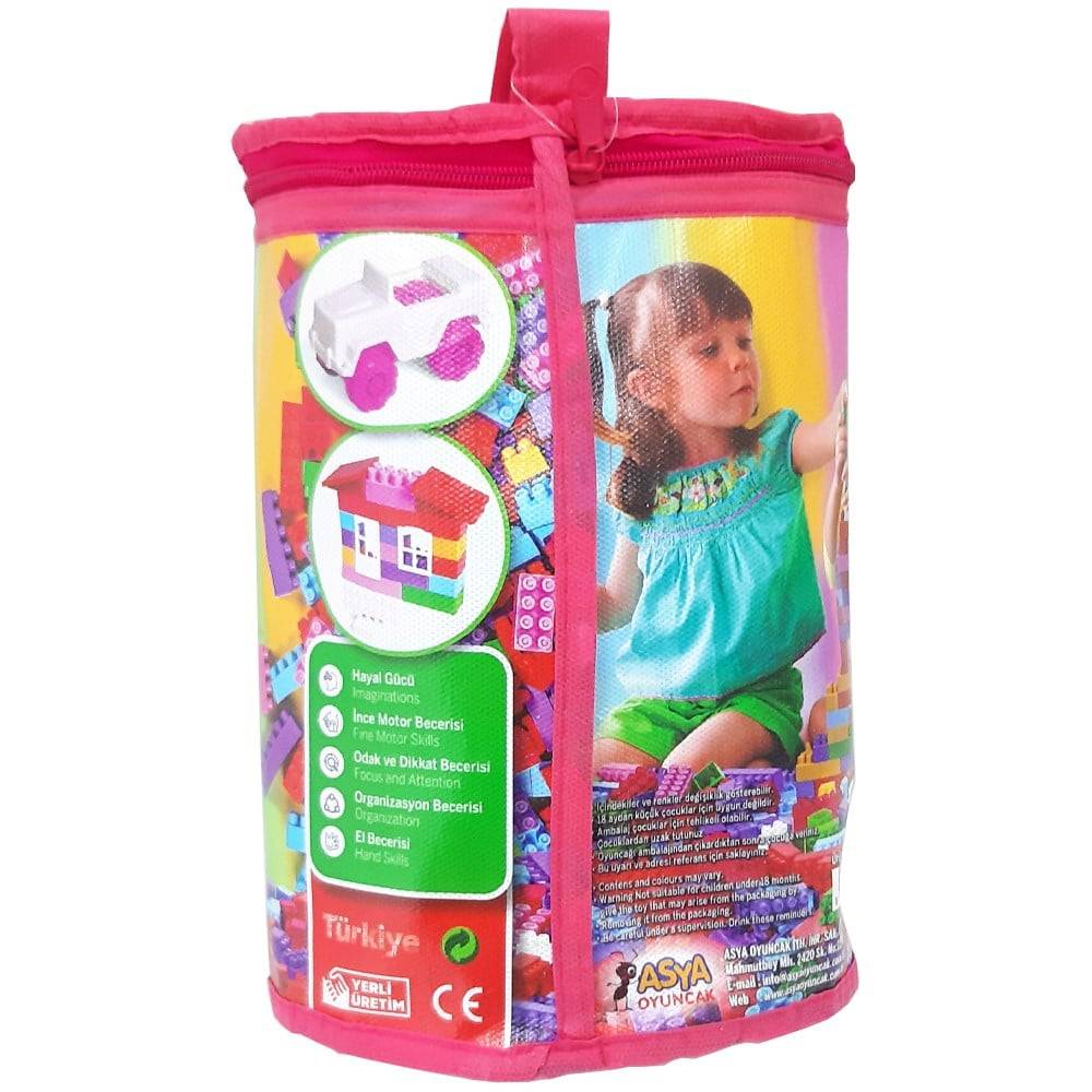 Asya Oyuncak Çantalı Pastel Lego 80 Parça