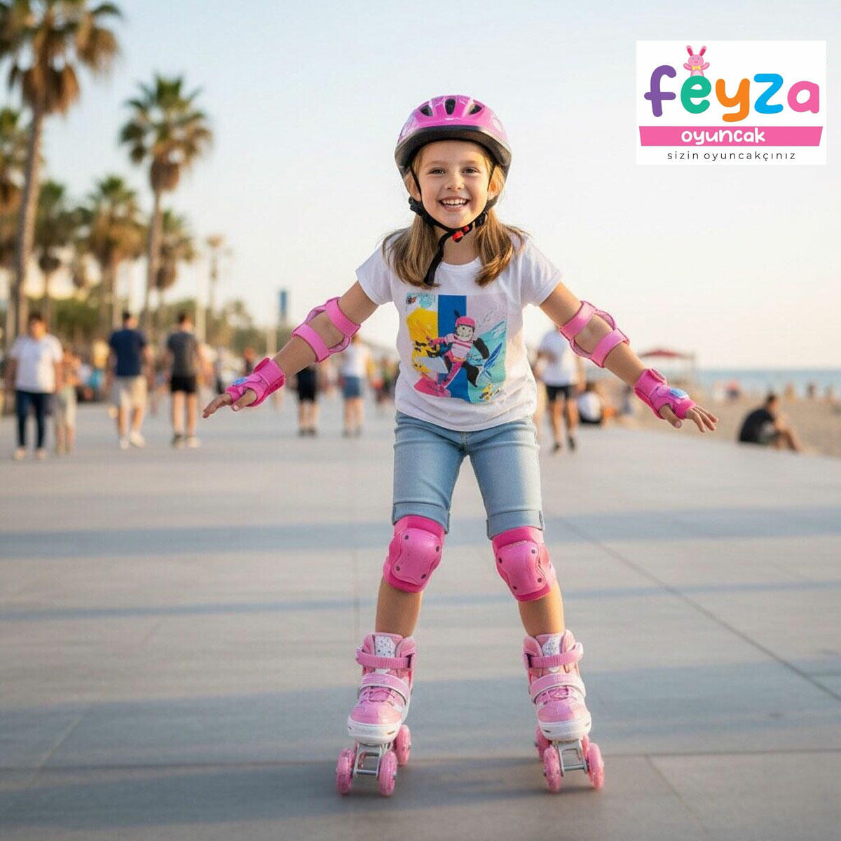 Ayarlanabilir Işıklı Alıştırma Pateni S (30-33 Numara) | 4 Tekerlekli Konforlu ve Güvenli Tasarım