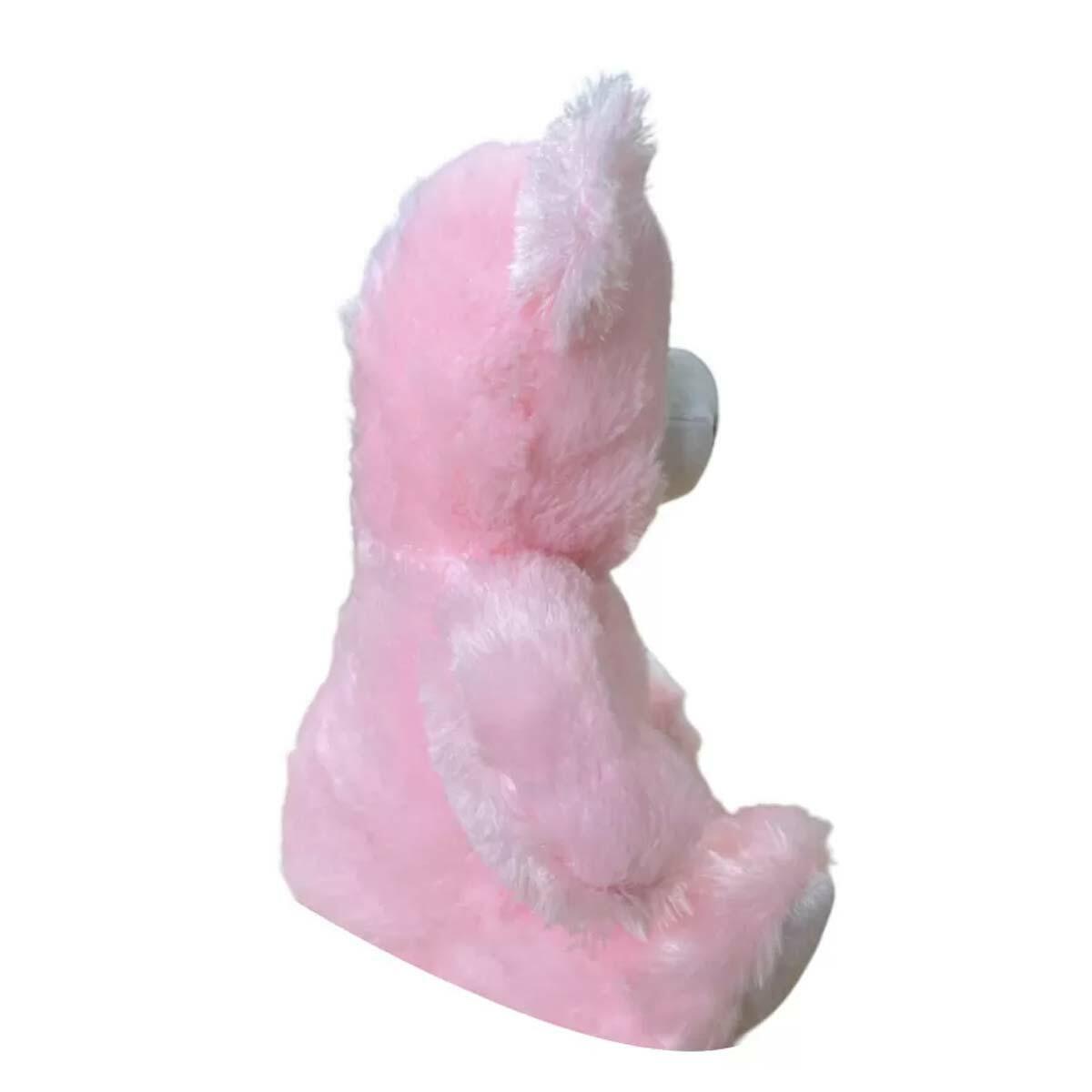 Ayıcık 20 Cm Pembe | Yumuşacık Welsoft Kumaş | CE Belgeli ve Güvenli Uyku Arkadaşı