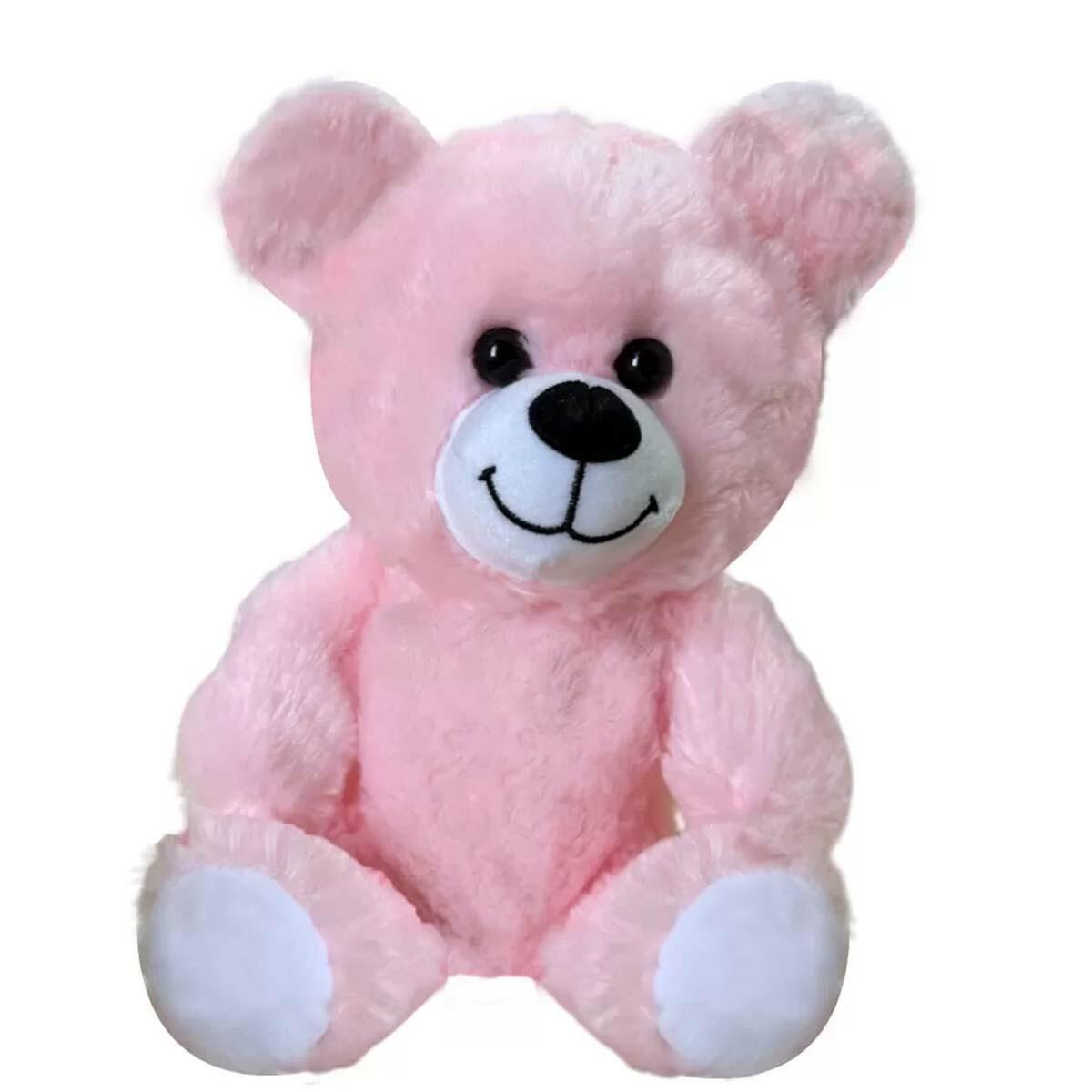 Ayıcık 20 Cm Pembe | Yumuşacık Welsoft Kumaş | CE Belgeli ve Güvenli Uyku Arkadaşı