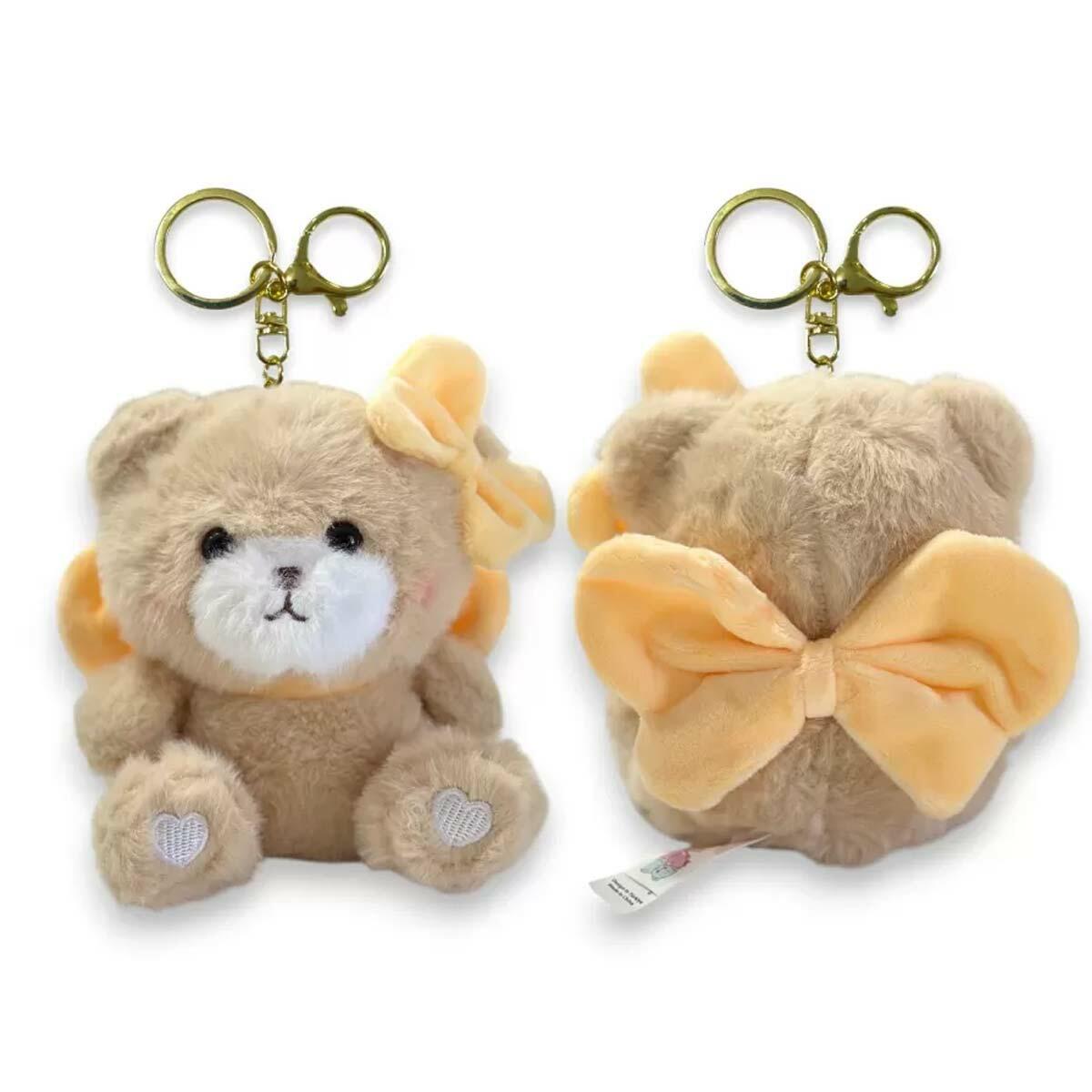 Ayıcık Anahtarlık 12 cm | Yumuşak Welsoft Peluş Çanta Süsü | CE Belgeli Ve Güvenli Bebek Ayıcık