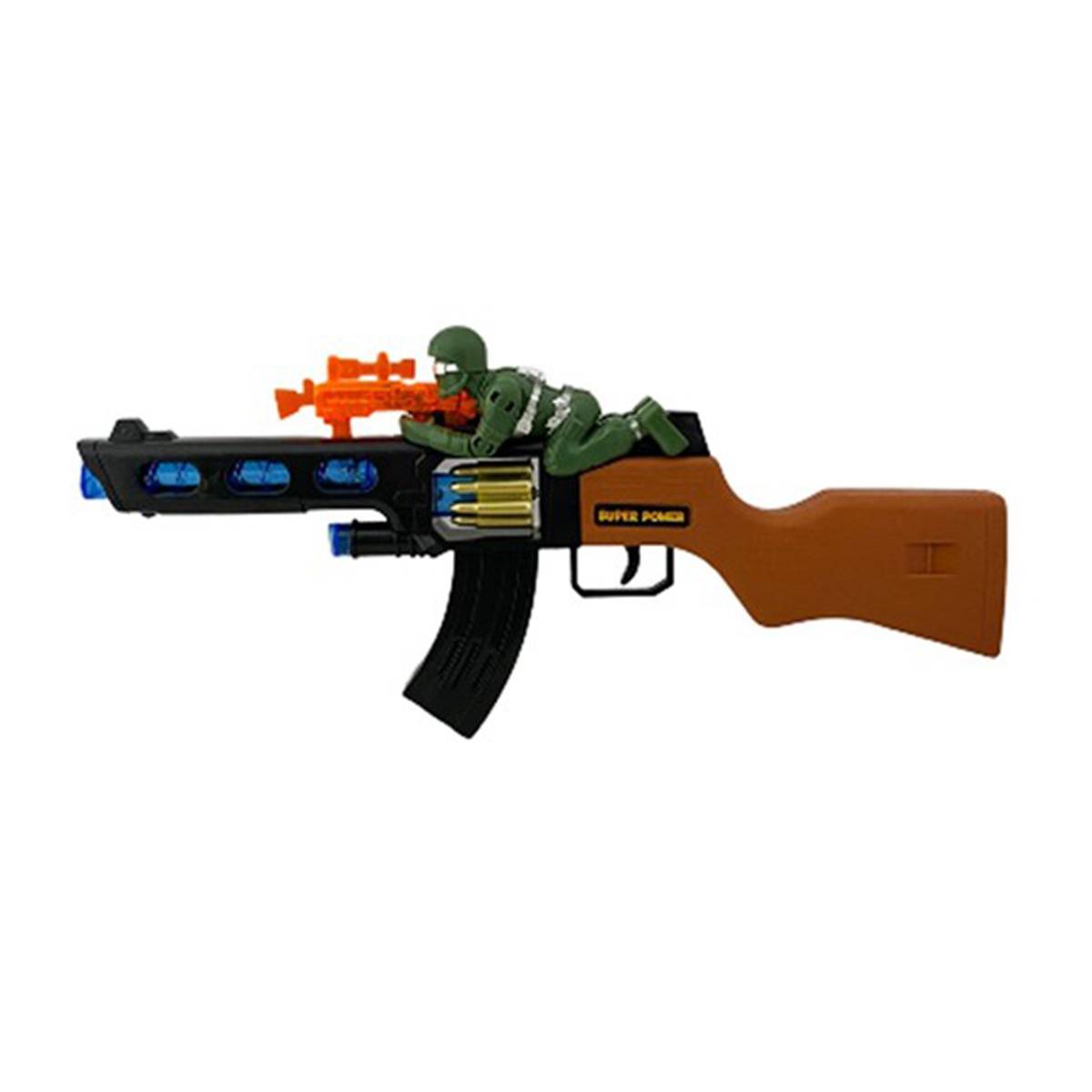 Poşetli Askerli Pilli Işıklı Tüfek