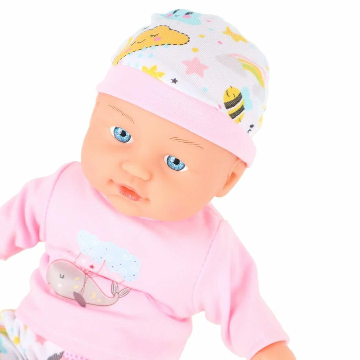 Babydoll My Love 30 cm Sesli Bebek | 10 Farklı Ses Çıkaran İnteraktif Bebek | Biberonlu Ve Pilli Bakım Seti