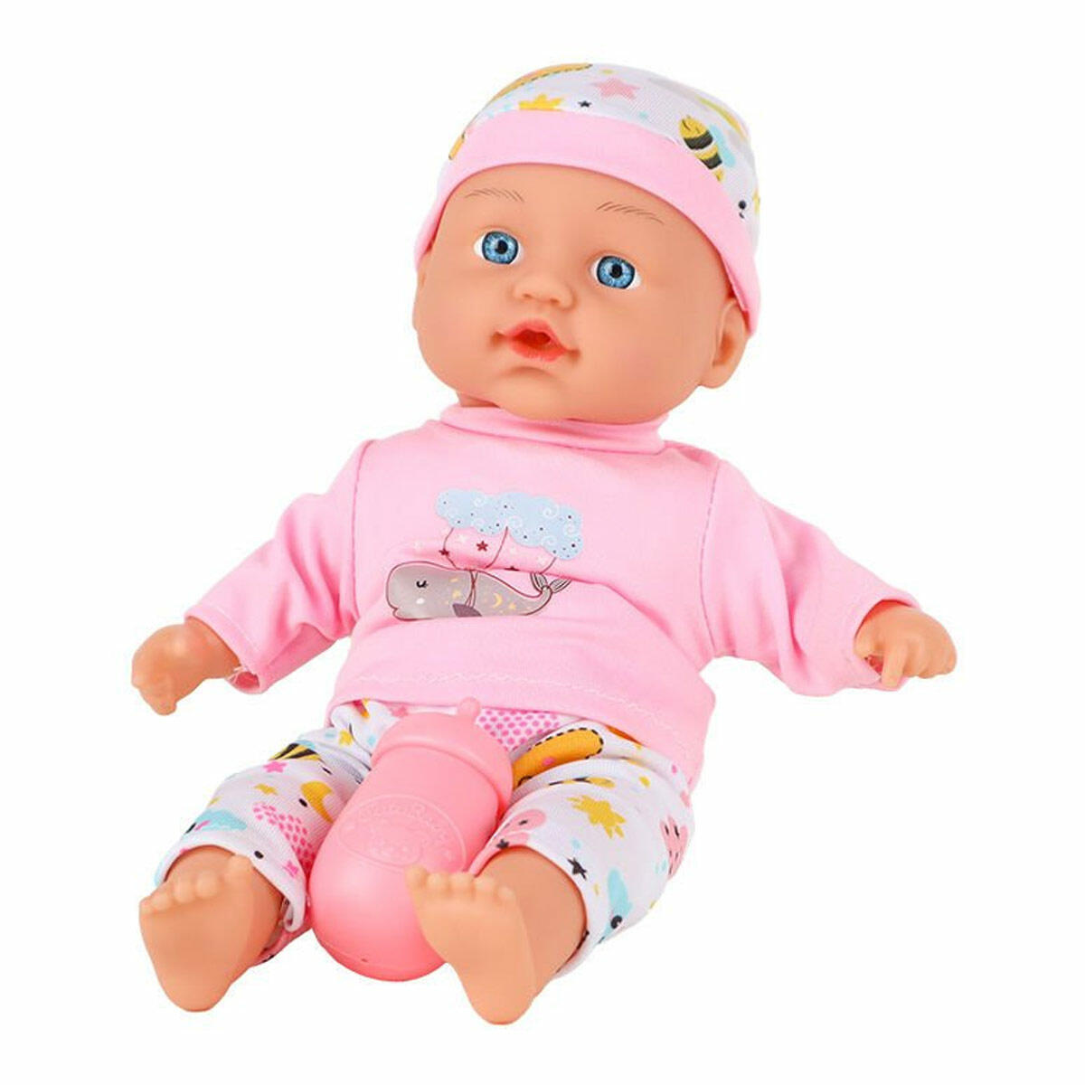 Babydoll My Love 30 cm Sesli Bebek | 10 Farklı Ses Çıkaran İnteraktif Bebek | Biberonlu Ve Pilli Bakım Seti