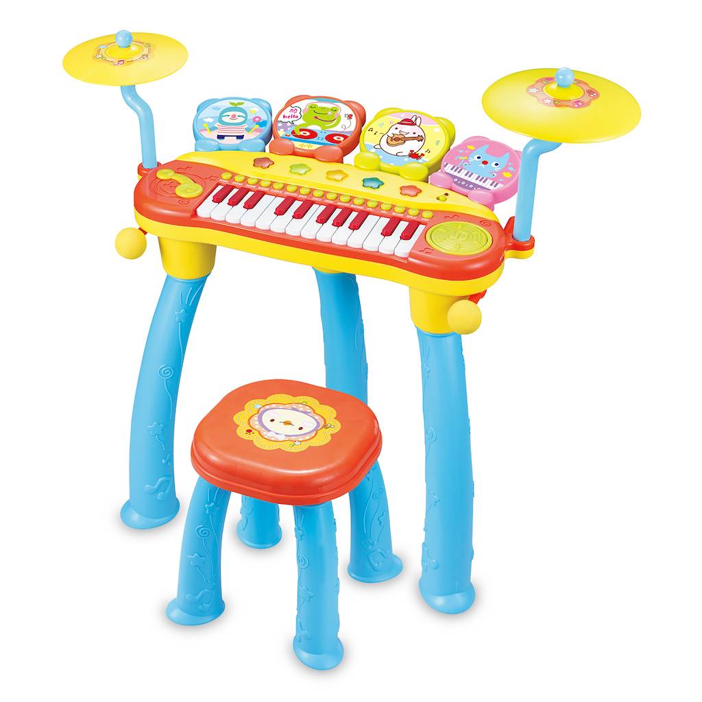 Mikrofonlu 24 Tuşlu Mp3 Çalar Piyano Davul