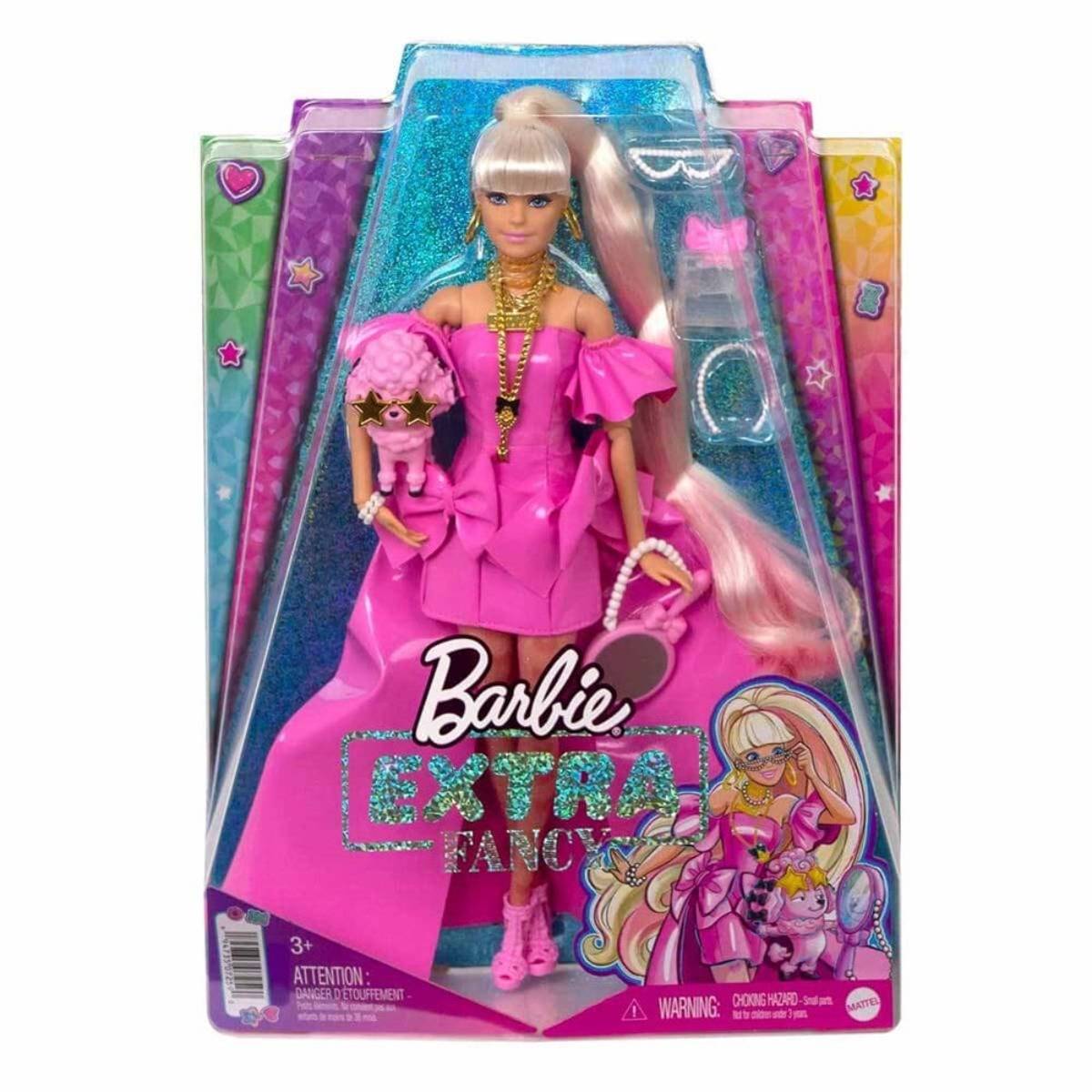 Barbie Extra Fancy Pembe Kostümlü Bebek