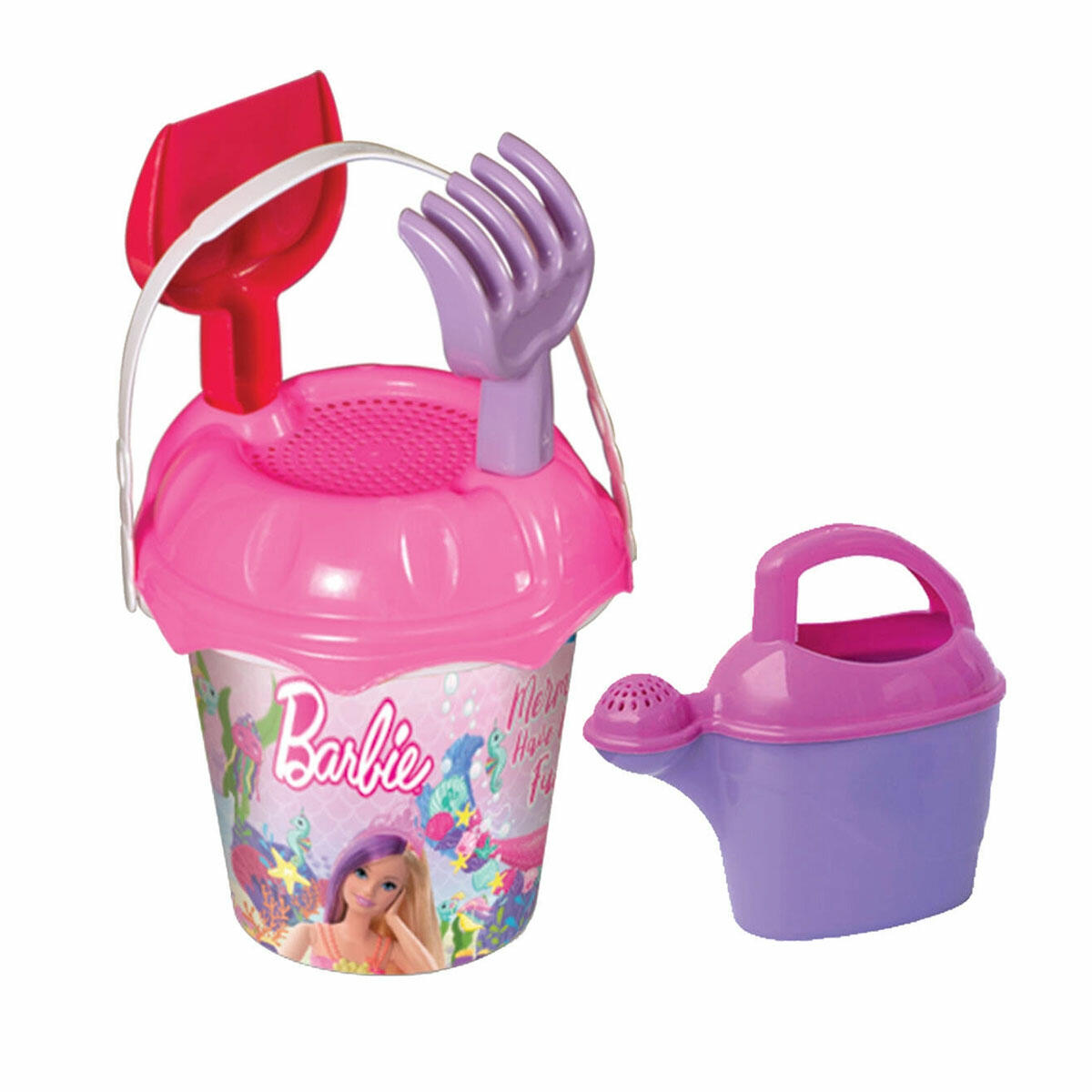 Barbie Küçük Kum Kova Seti | 5 Parça Lisanslı Plaj Oyuncak Seti | Dede Oyuncak Yerli Üretim