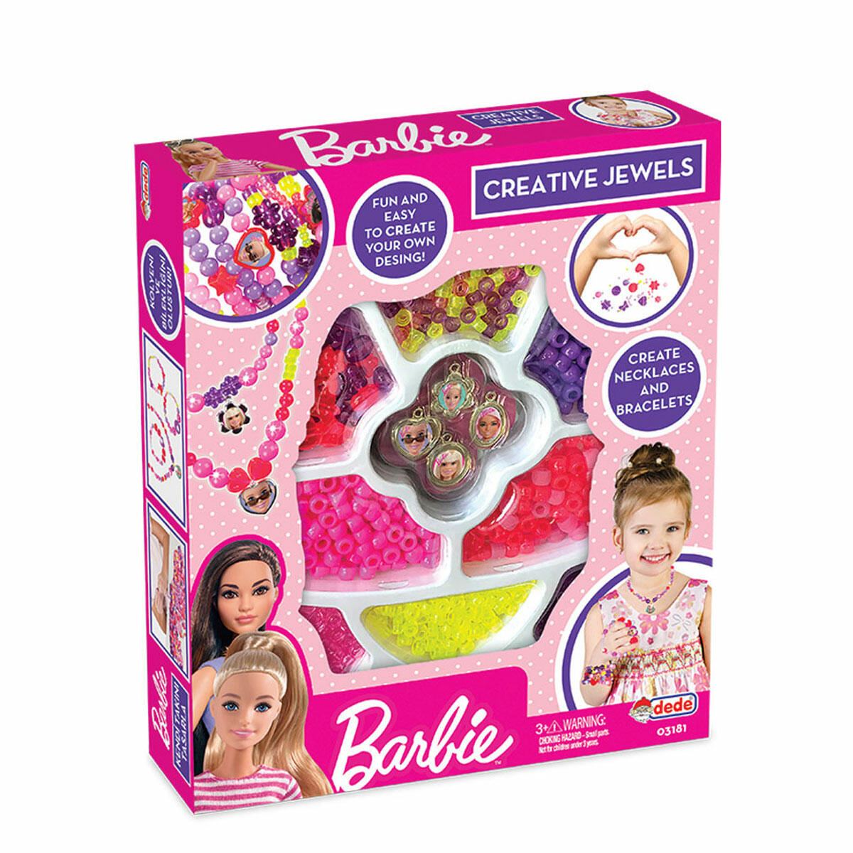 Barbie Takı Tasarım Seti Tekli Kutu | Kendin Yap Kolye Ve Bileklik Seti | Barbie Lisanslı Hobi Dünyası