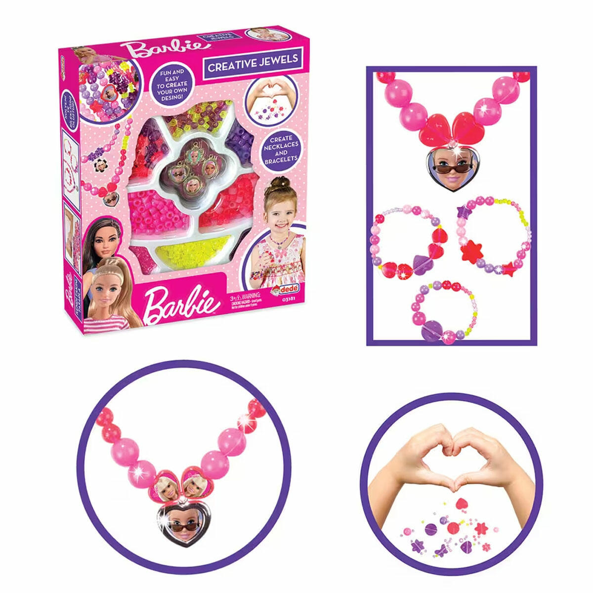 Barbie Takı Tasarım Seti Tekli Kutu | Kendin Yap Kolye Ve Bileklik Seti | Barbie Lisanslı Hobi Dünyası