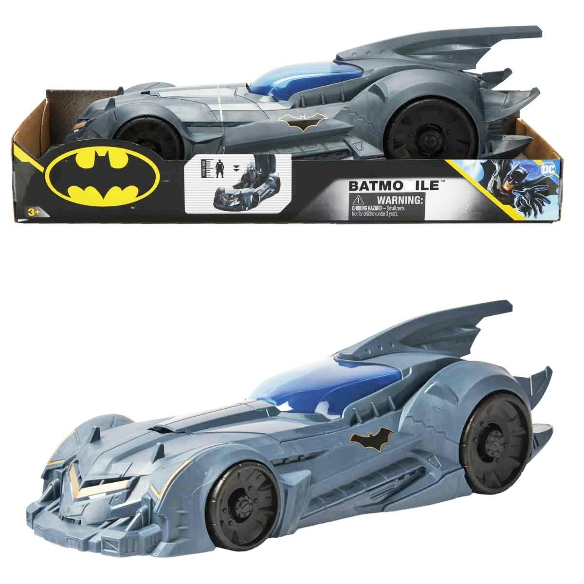 Batman Batmobile Araba 40 cm | Üstü Açılabilen Kokpit ve Dev Boyut | DC Comics Lisanslı Koleksiyon Aracı