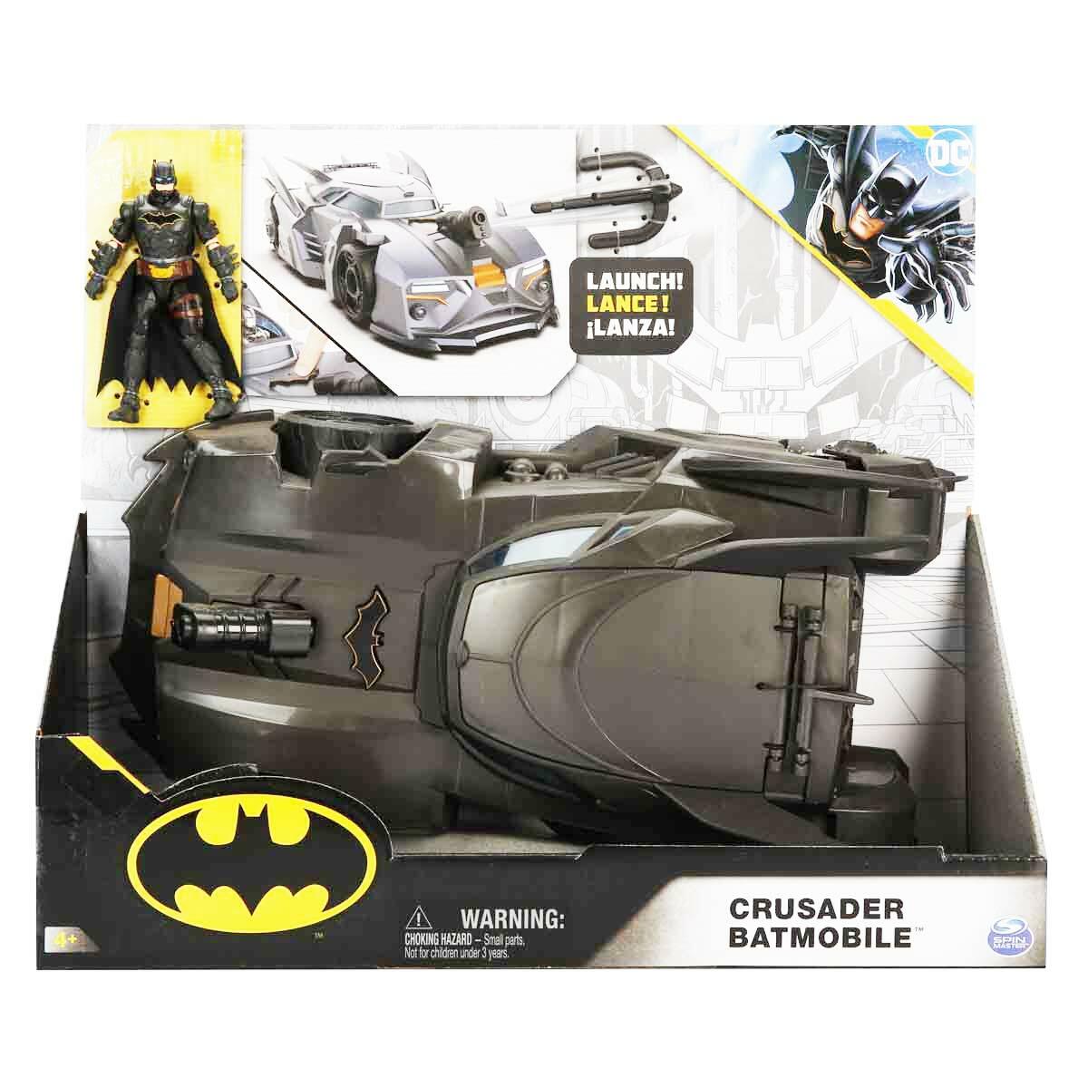 DC Comics Batman Crusader Batmobile Aracı ve Figür Seti | 10 cm Batman Figürü | Feyza Oyuncak