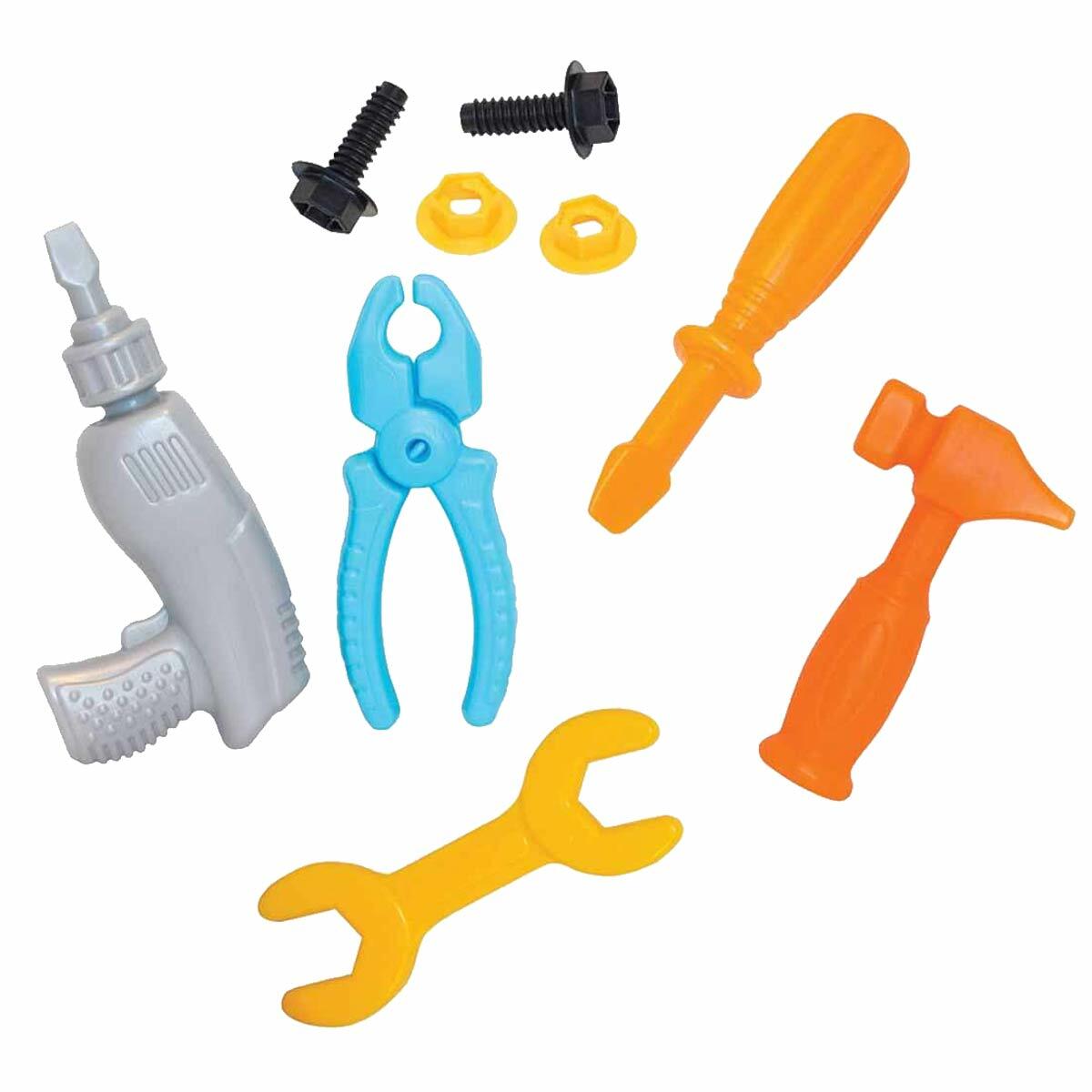 Bavul Teknik Tamir Seti 18 Parça | Tekerlekli ve Kilitli Usta Çantası | Eğitici El Aletleri Oyun Seti