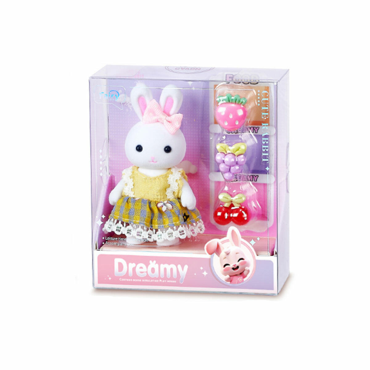 Bay Dreamy Aksesuarlı Tavşan Seti | Mini Figür ve Oyun Aksesuarları | 6 Farklı Asorti Model Seçeneği